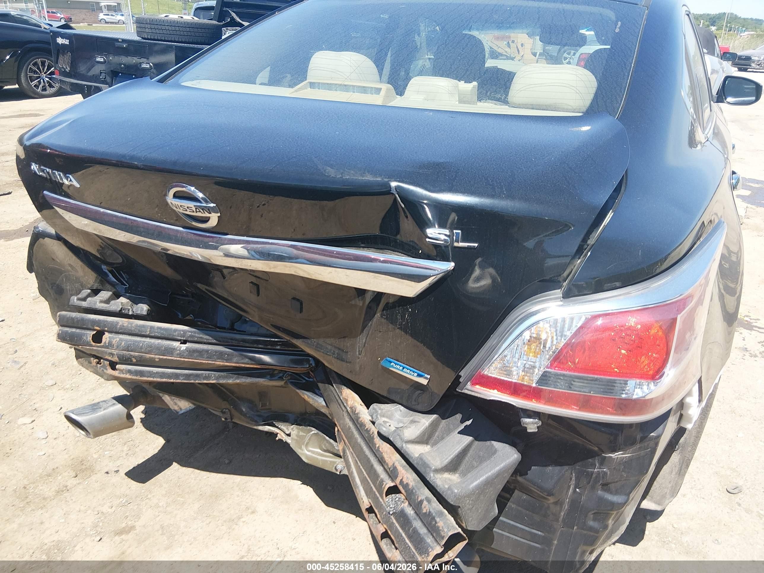 2014 Nissan Altima 2.5 Sl Black vin: 1N4AL3AP9EC196959