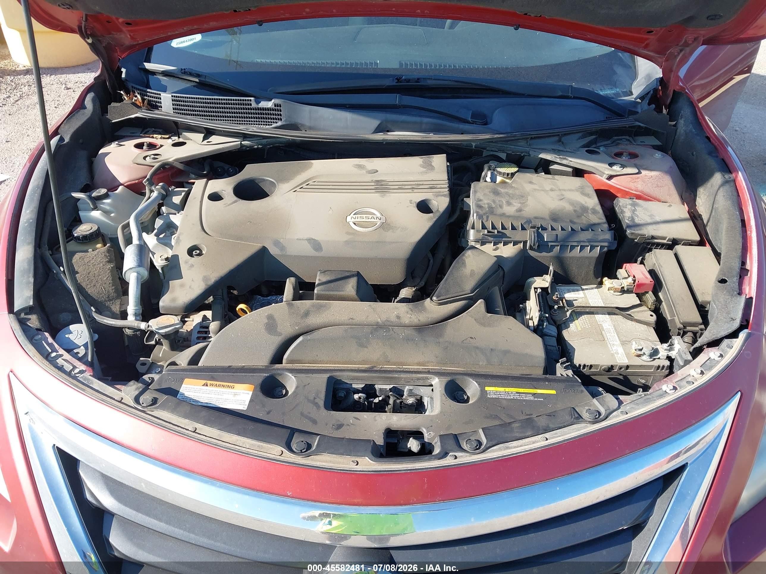 2014 Nissan Altima 2.5 S Red vin: 1N4AL3AP9EC268873