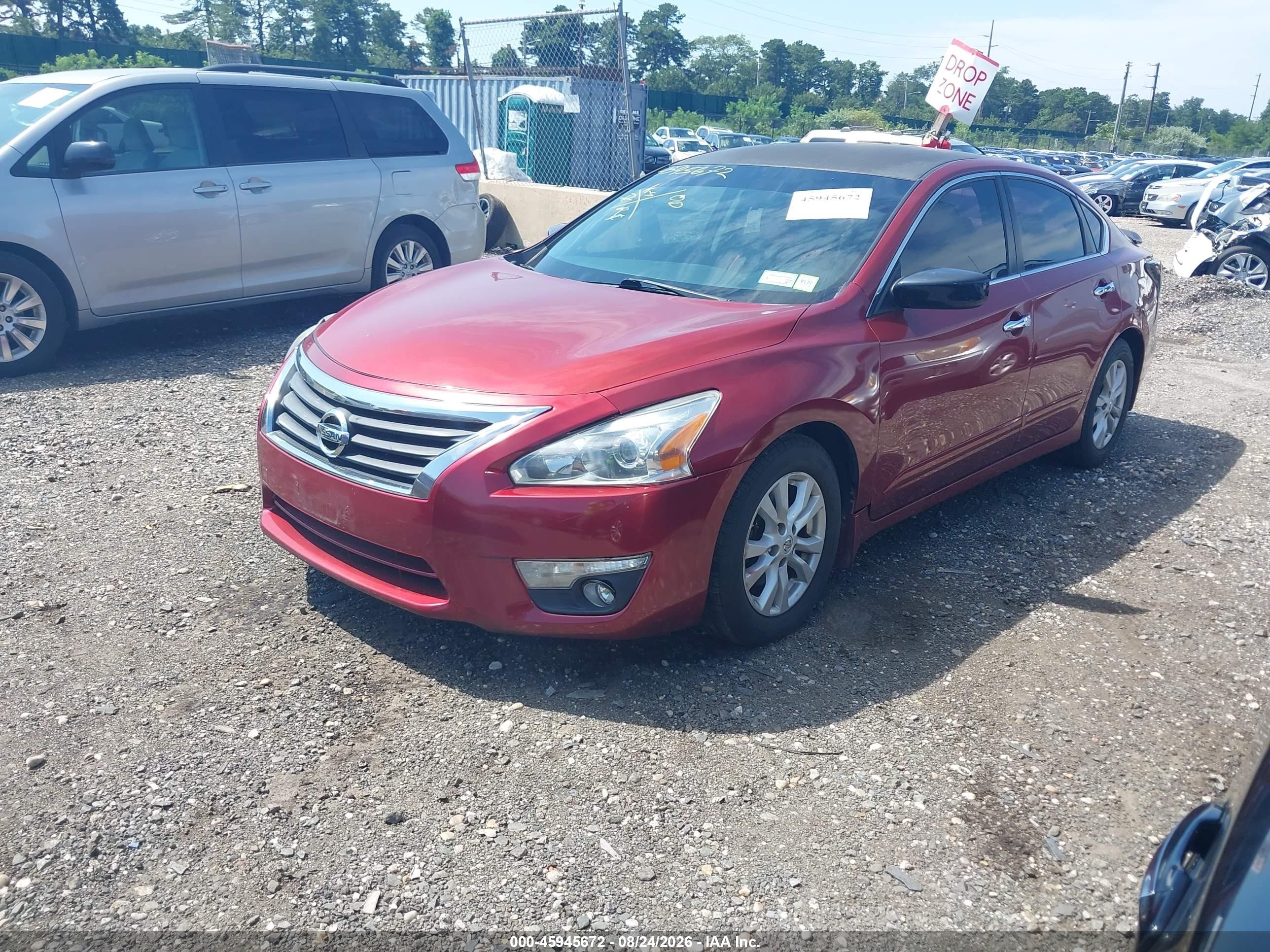 2014 Nissan Altima 2.5 S Red vin: 1N4AL3AP9EC281624