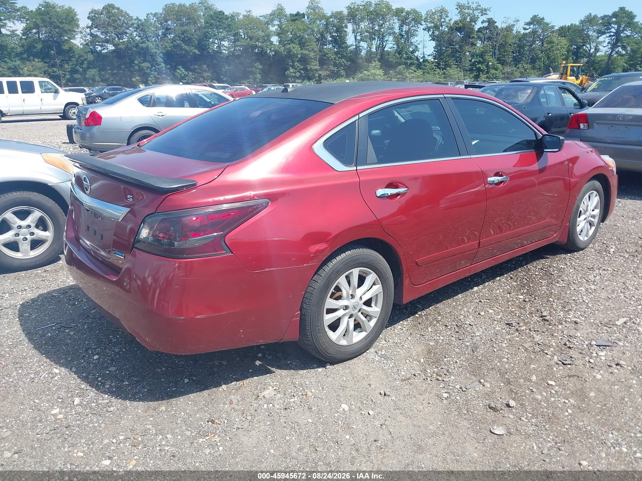 2014 Nissan Altima 2.5 S Red vin: 1N4AL3AP9EC281624