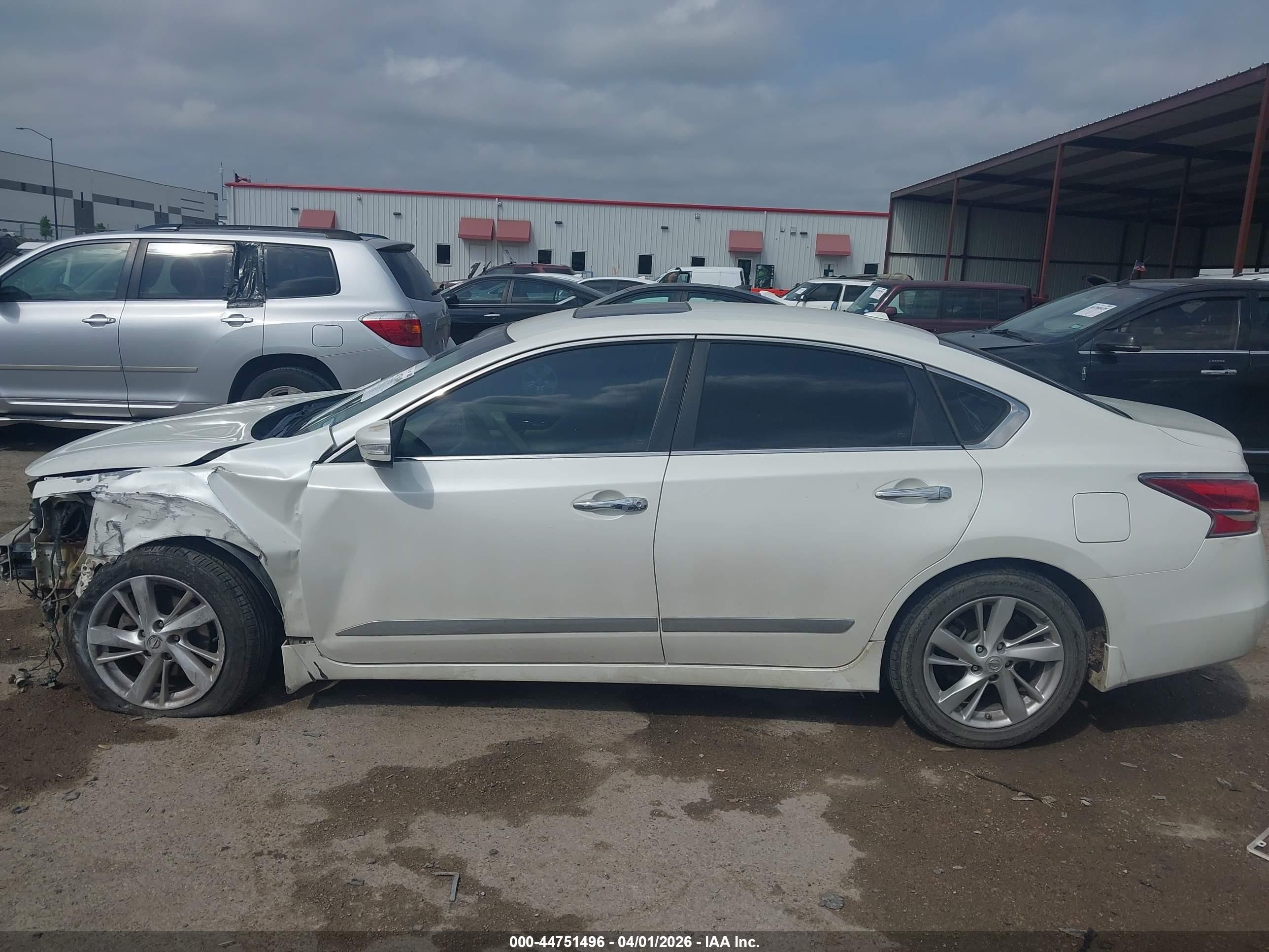 2014 Nissan Altima 2.5 Sl White vin: 1N4AL3AP9EC286211