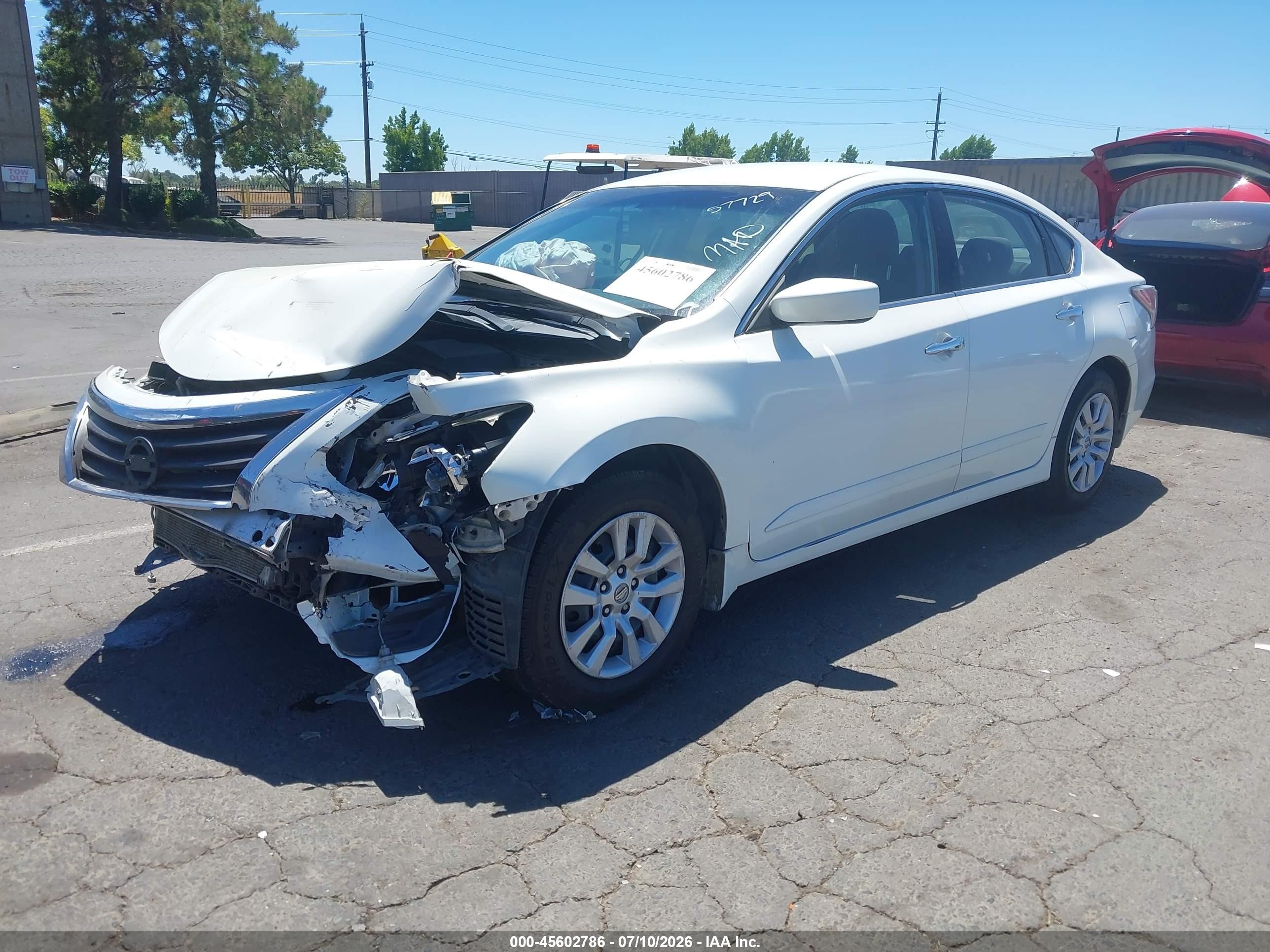 2014 Nissan Altima 2.5 S White vin: 1N4AL3AP9EC319837