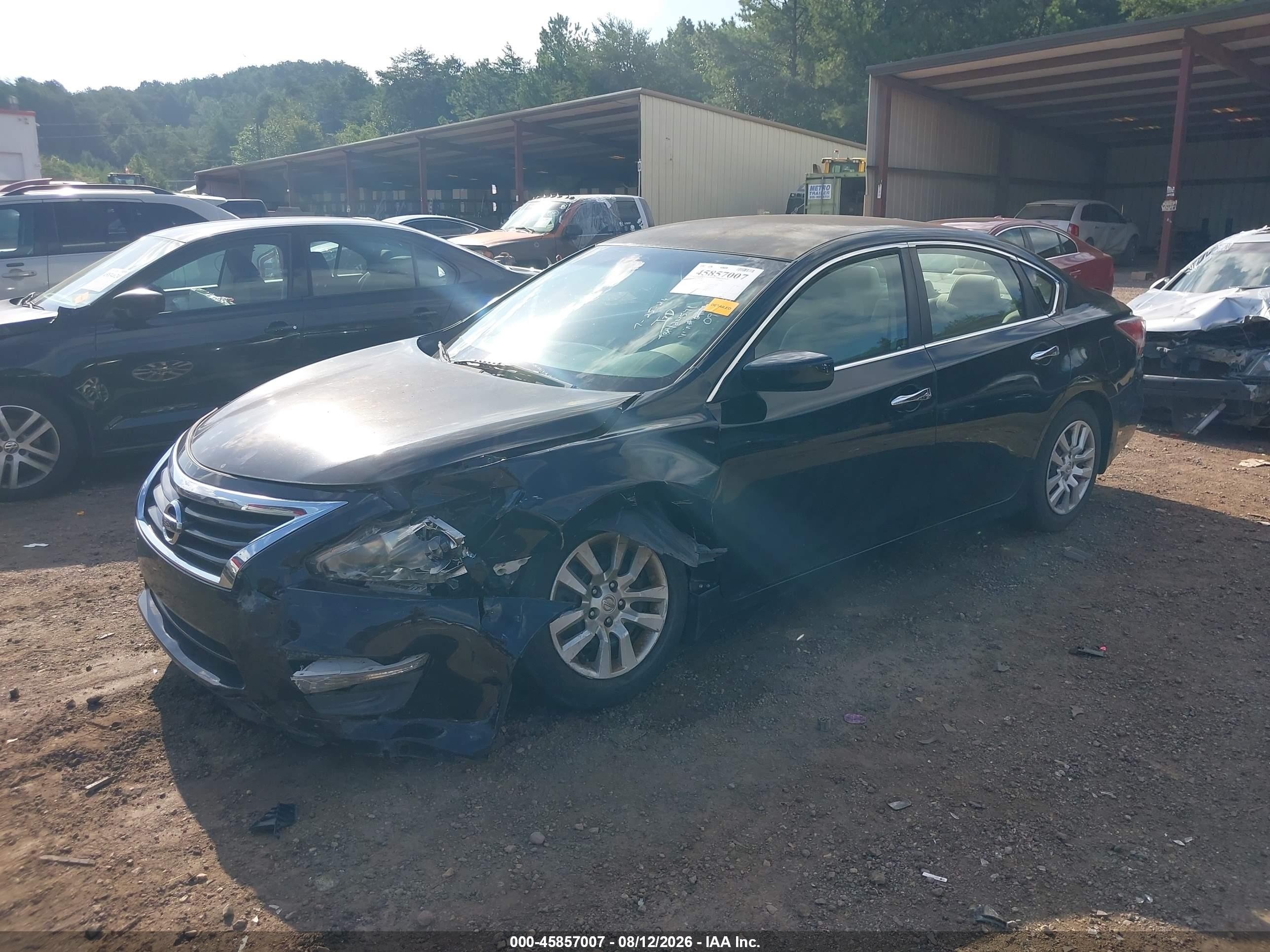 2014 Nissan Altima 2.5 S Black vin: 1N4AL3AP9EC320986