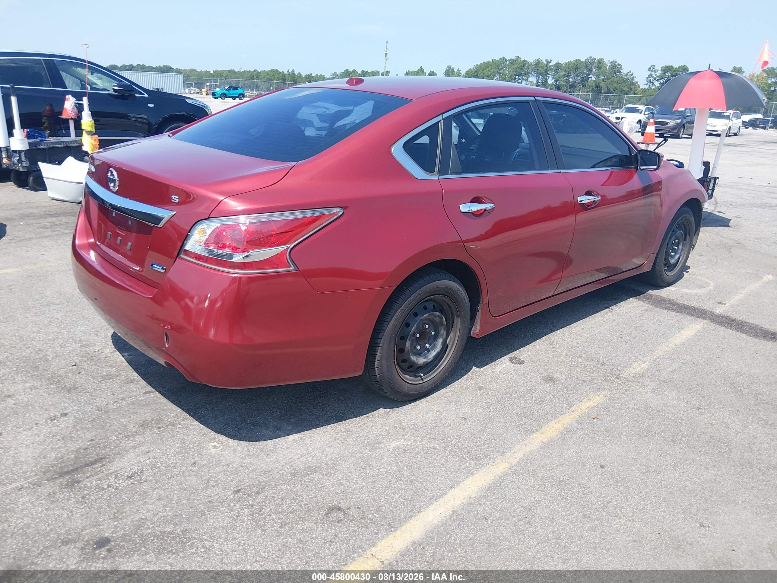 2014 Nissan Altima 2.5 S Красный vin: 1N4AL3AP9EC412017