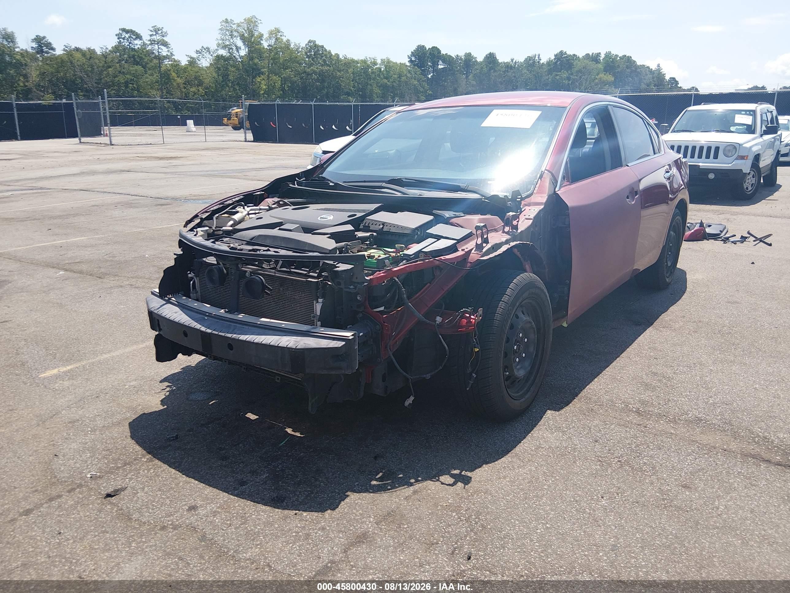 2014 Nissan Altima 2.5 S Красный vin: 1N4AL3AP9EC412017