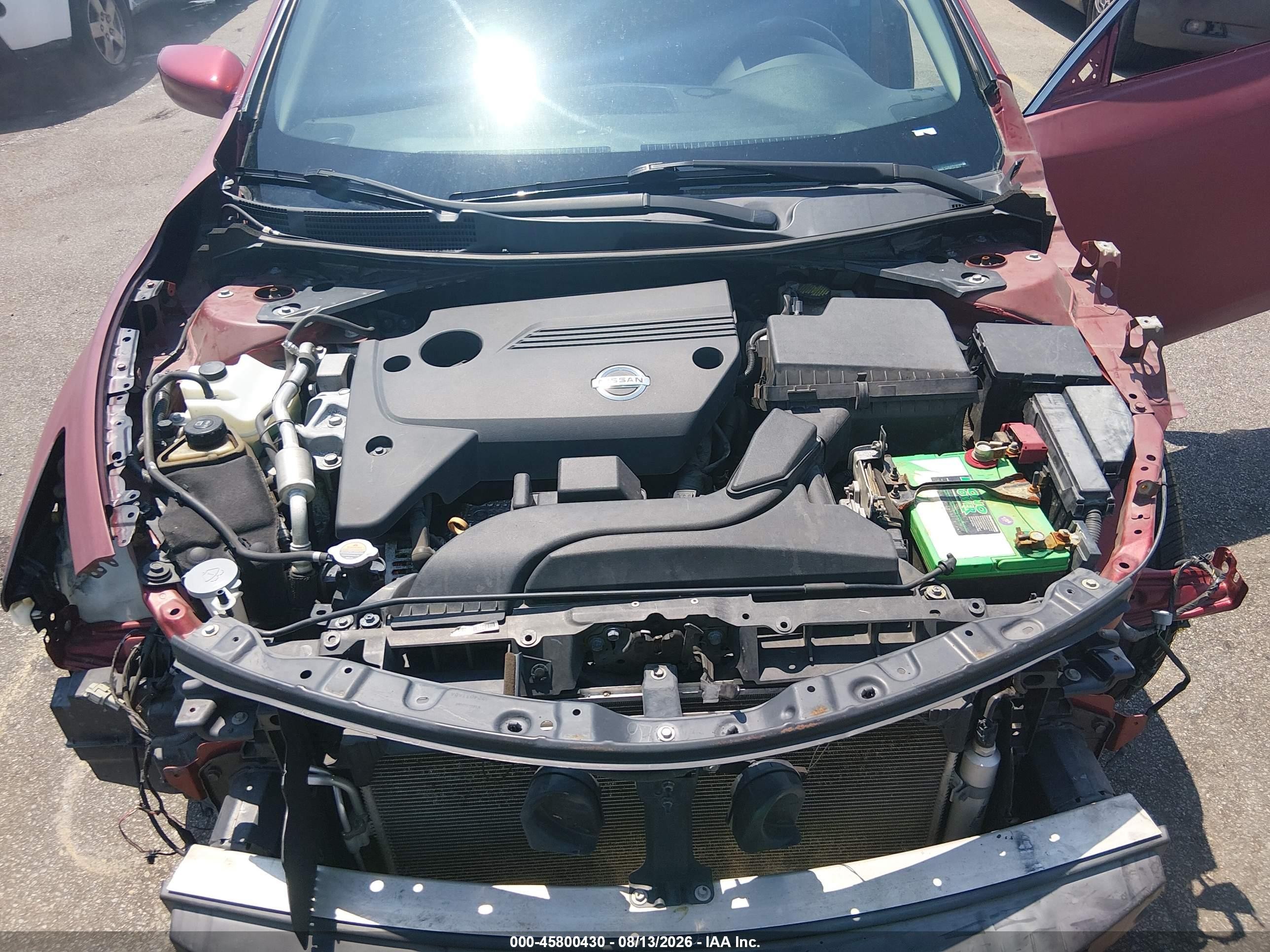 2014 Nissan Altima 2.5 S Красный vin: 1N4AL3AP9EC412017
