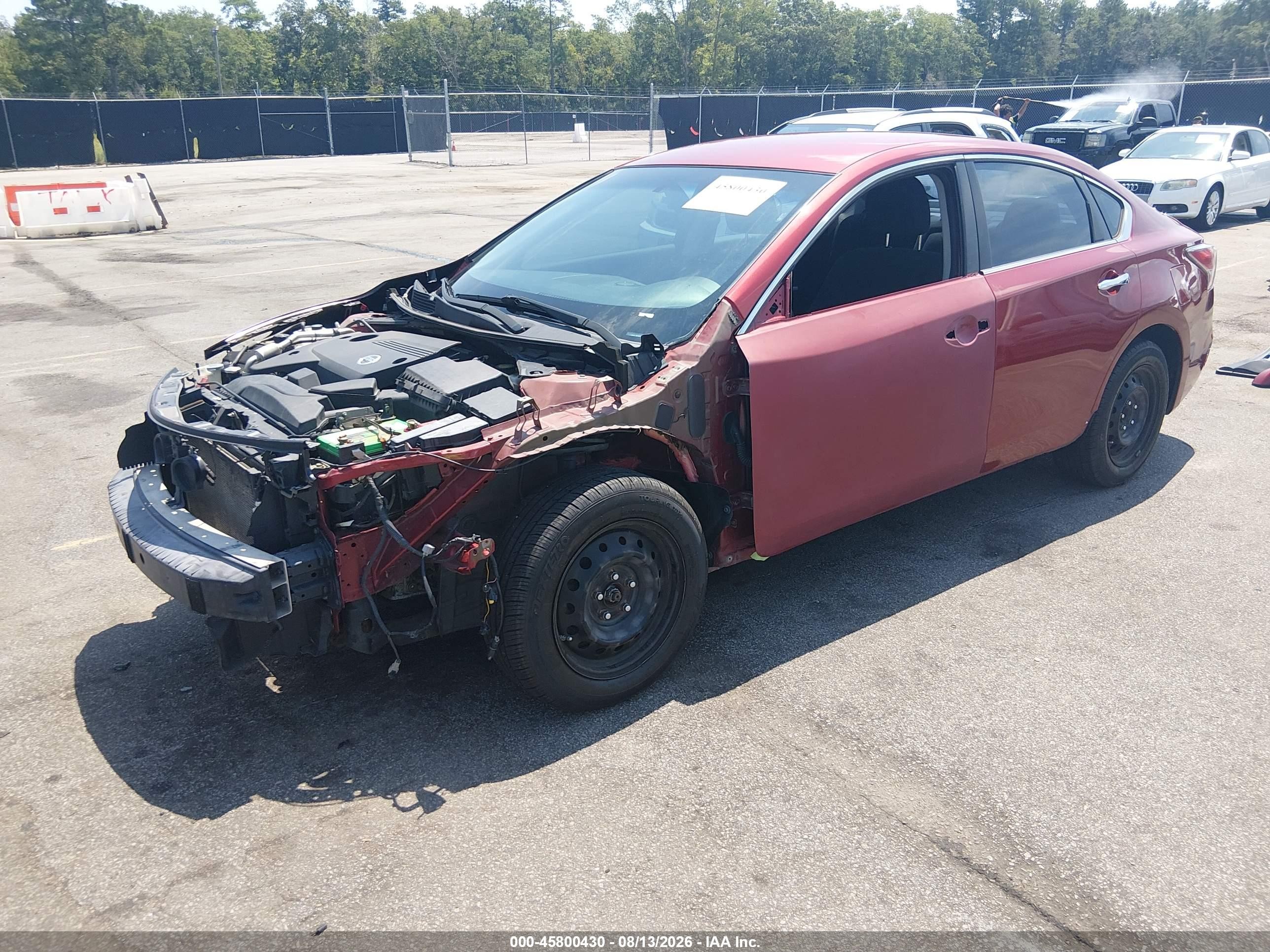 2014 Nissan Altima 2.5 S Красный vin: 1N4AL3AP9EC412017