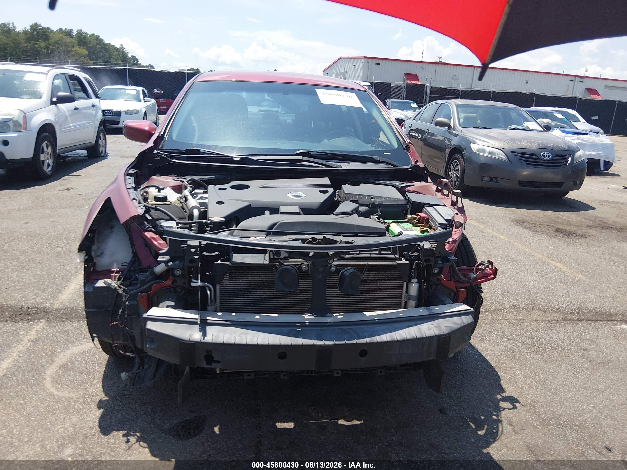 2014 Nissan Altima 2.5 S Красный vin: 1N4AL3AP9EC412017