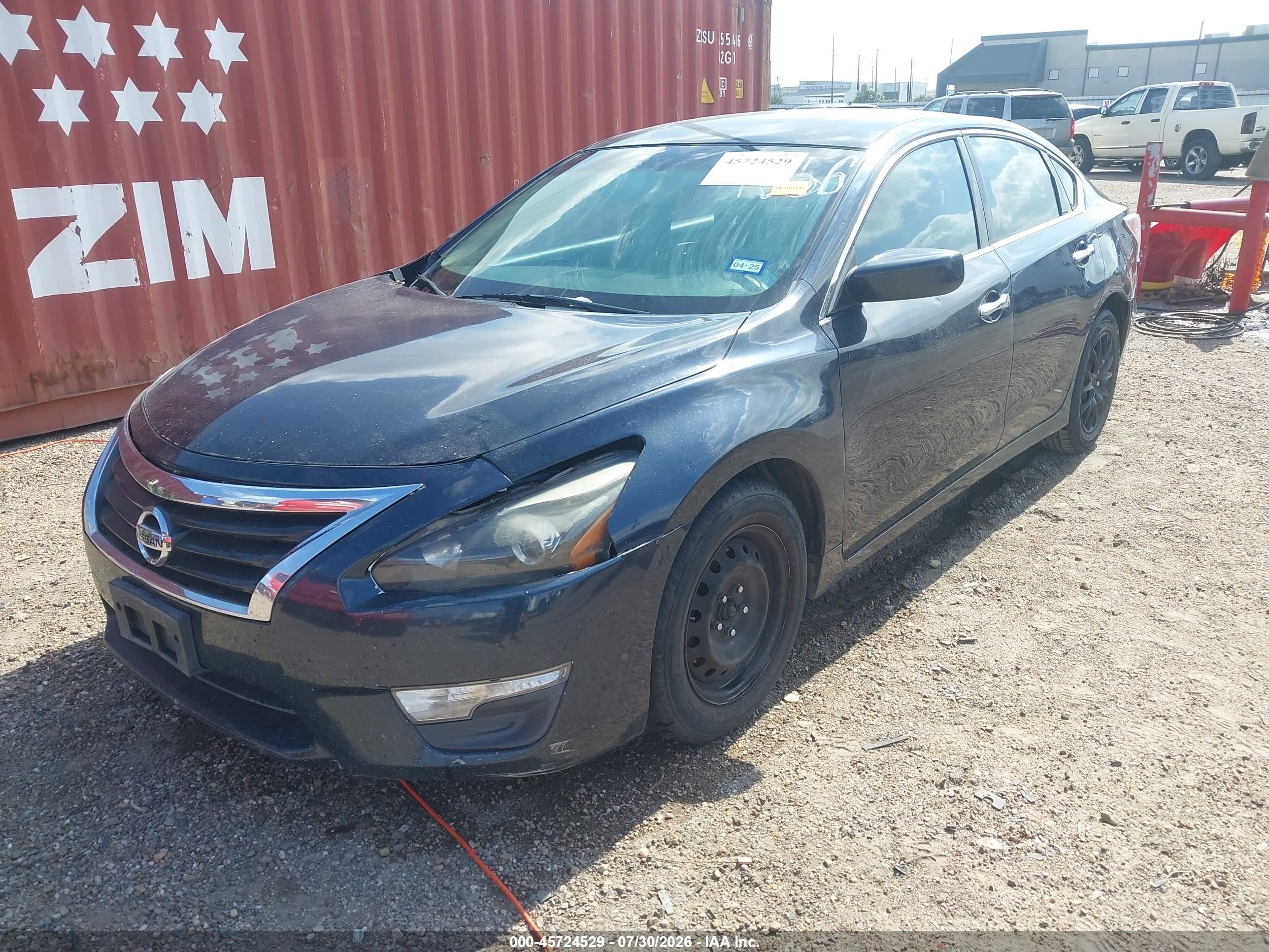 2014 Nissan Altima 2.5 S Black vin: 1N4AL3AP9EN229656