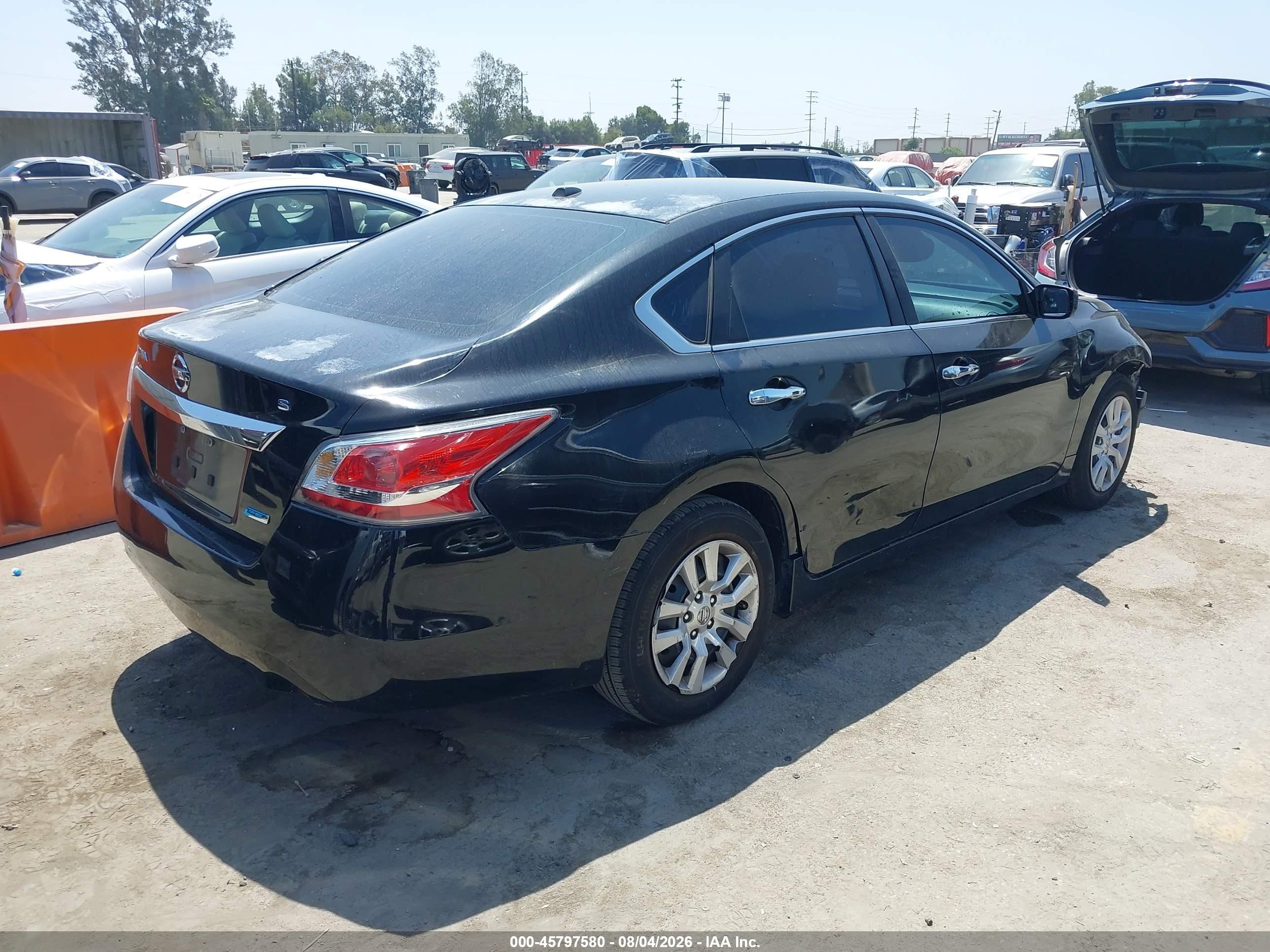 2014 Nissan Altima 2.5 S Black vin: 1N4AL3AP9EN247252