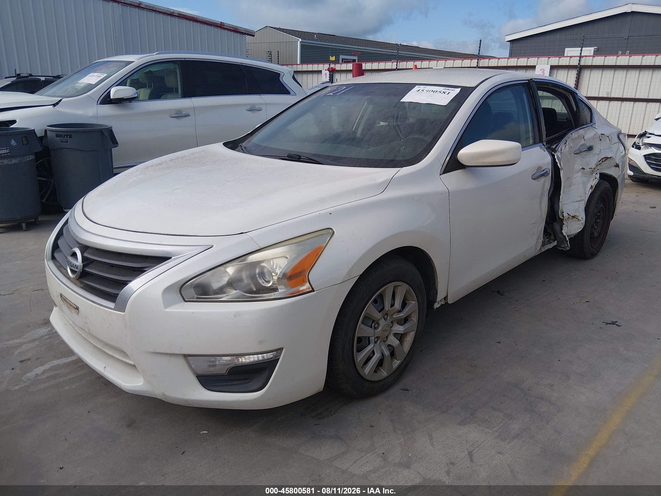 2014 Nissan Altima 2.5 S Белый vin: 1N4AL3AP9EN254458