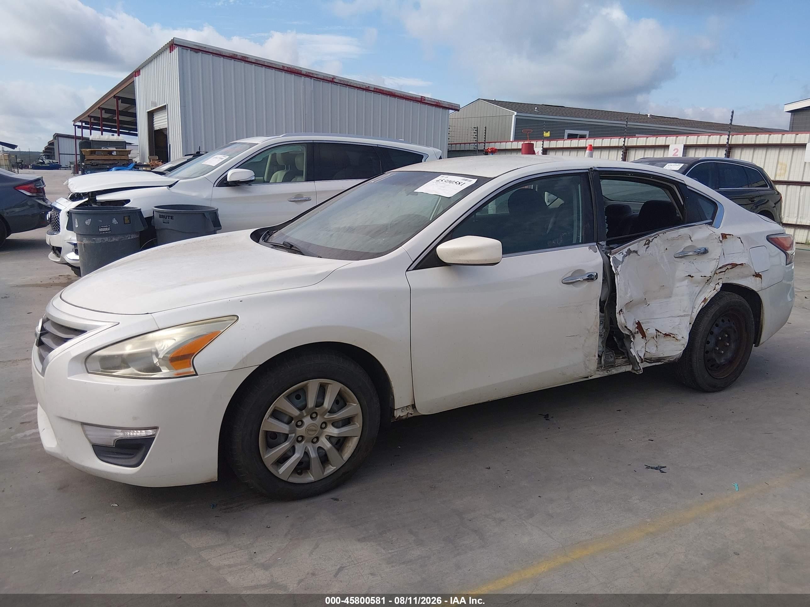 2014 Nissan Altima 2.5 S Белый vin: 1N4AL3AP9EN254458