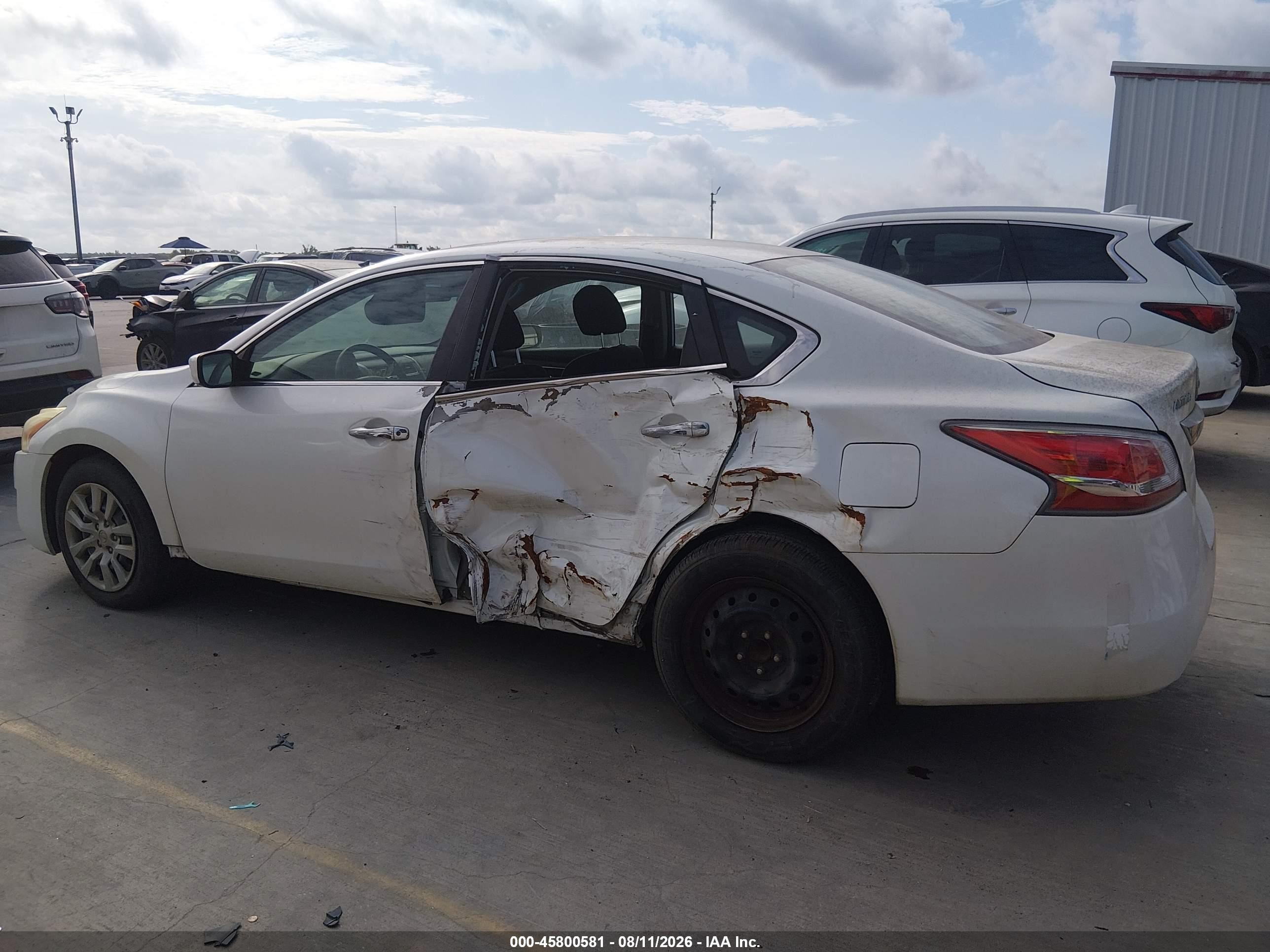 2014 Nissan Altima 2.5 S Белый vin: 1N4AL3AP9EN254458