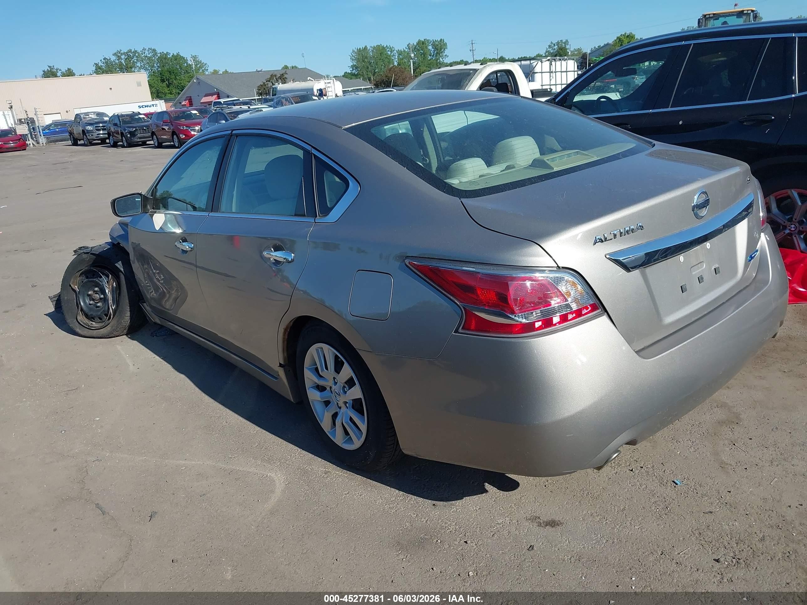2014 Nissan Altima 2.5 S Бежевый vin: 1N4AL3AP9EN385227