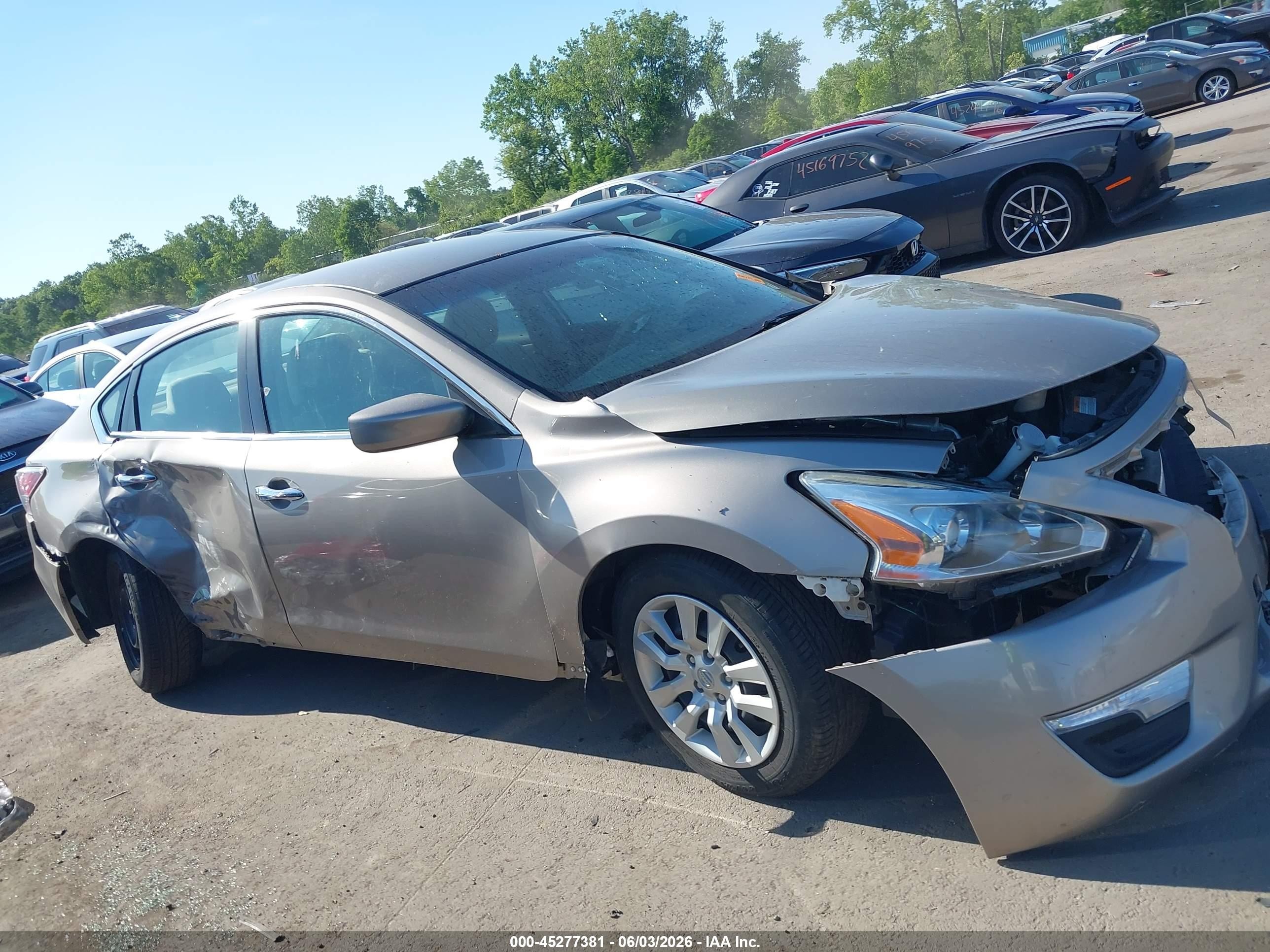2014 Nissan Altima 2.5 S Бежевый vin: 1N4AL3AP9EN385227