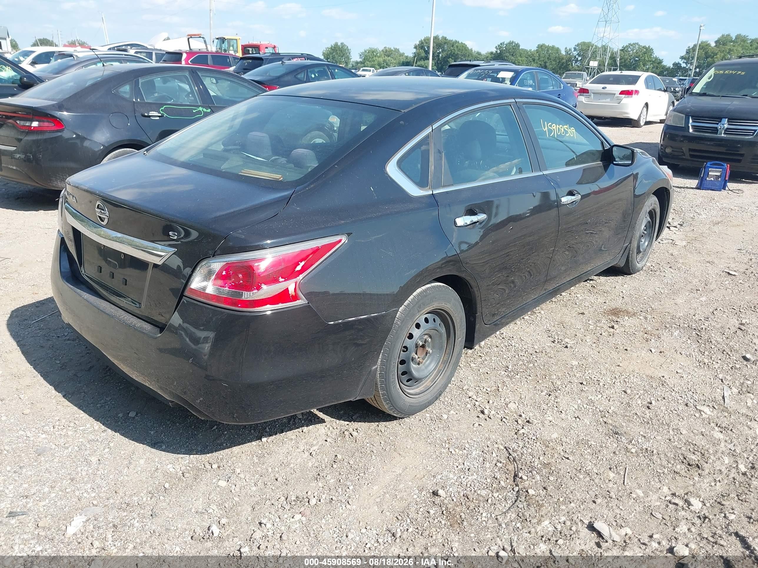 2015 Nissan Altima 2.5 S Black vin: 1N4AL3AP9FC113340