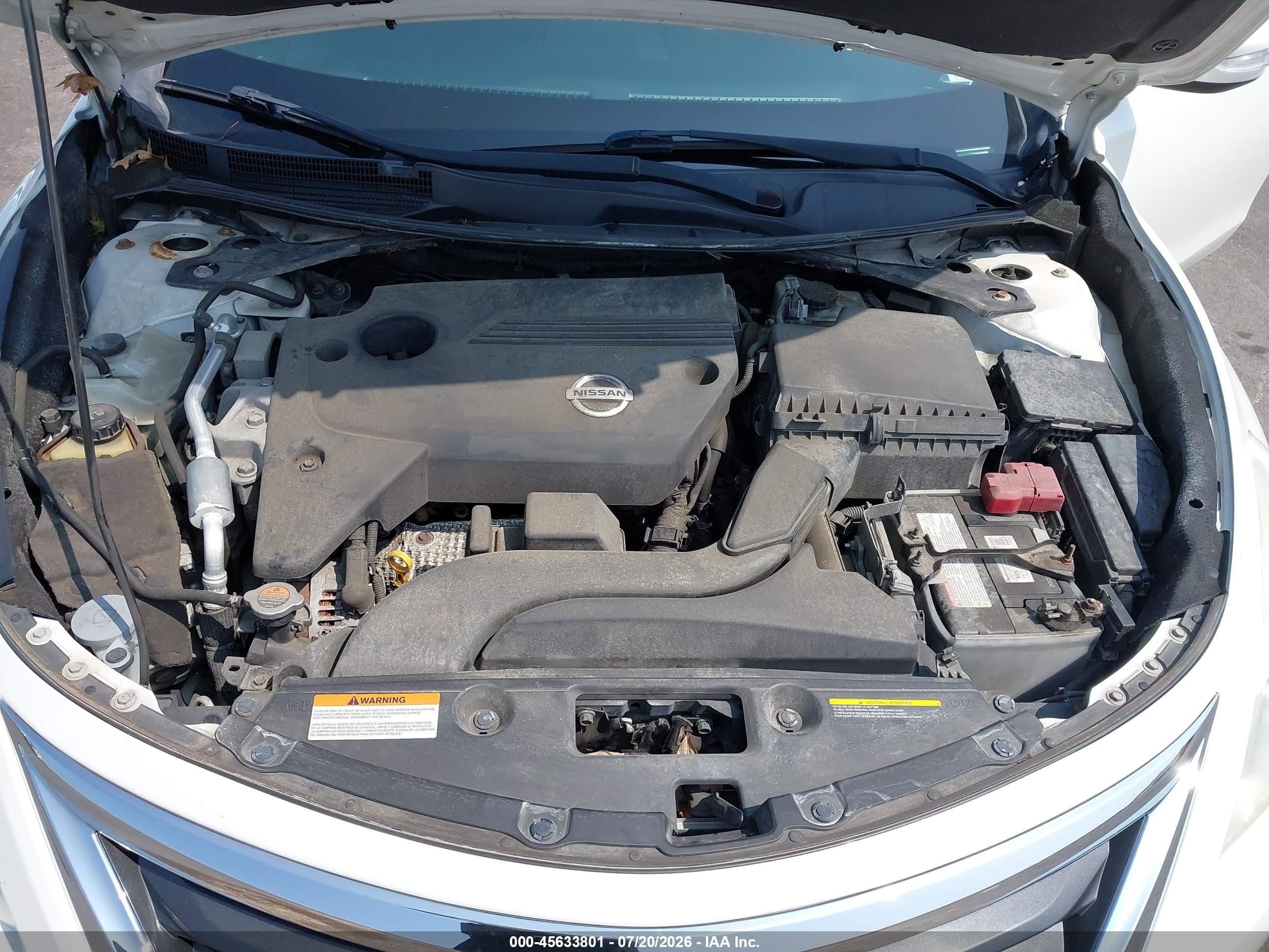 2015 Nissan Altima 2.5 Sv White vin: 1N4AL3AP9FC120191