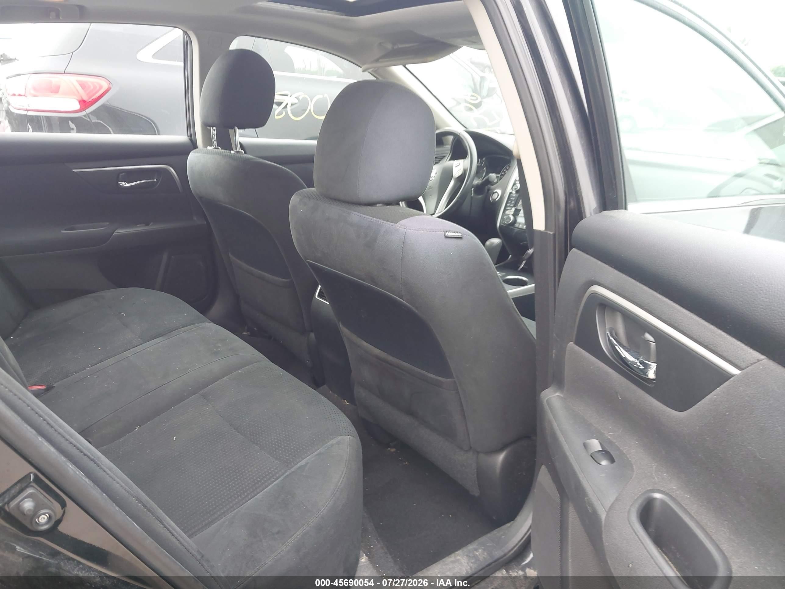 2015 Nissan Altima 2.5 Sv Black vin: 1N4AL3AP9FC134057
