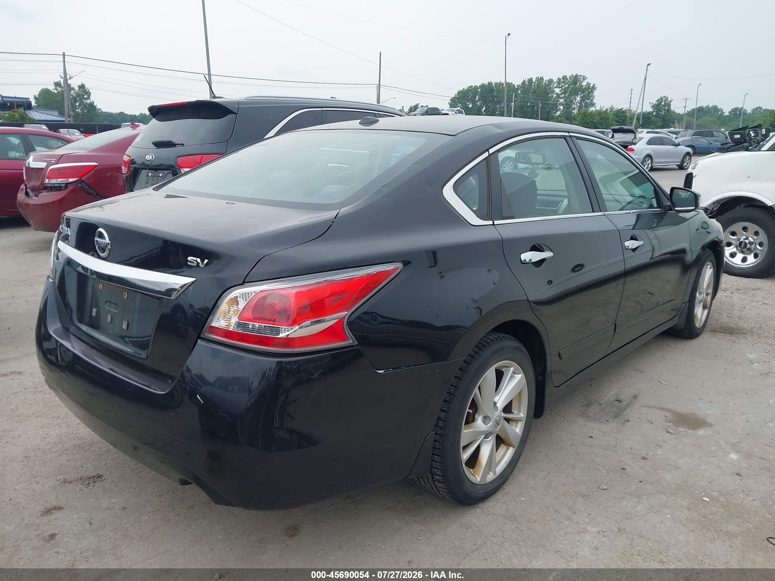 2015 Nissan Altima 2.5 Sv Black vin: 1N4AL3AP9FC134057