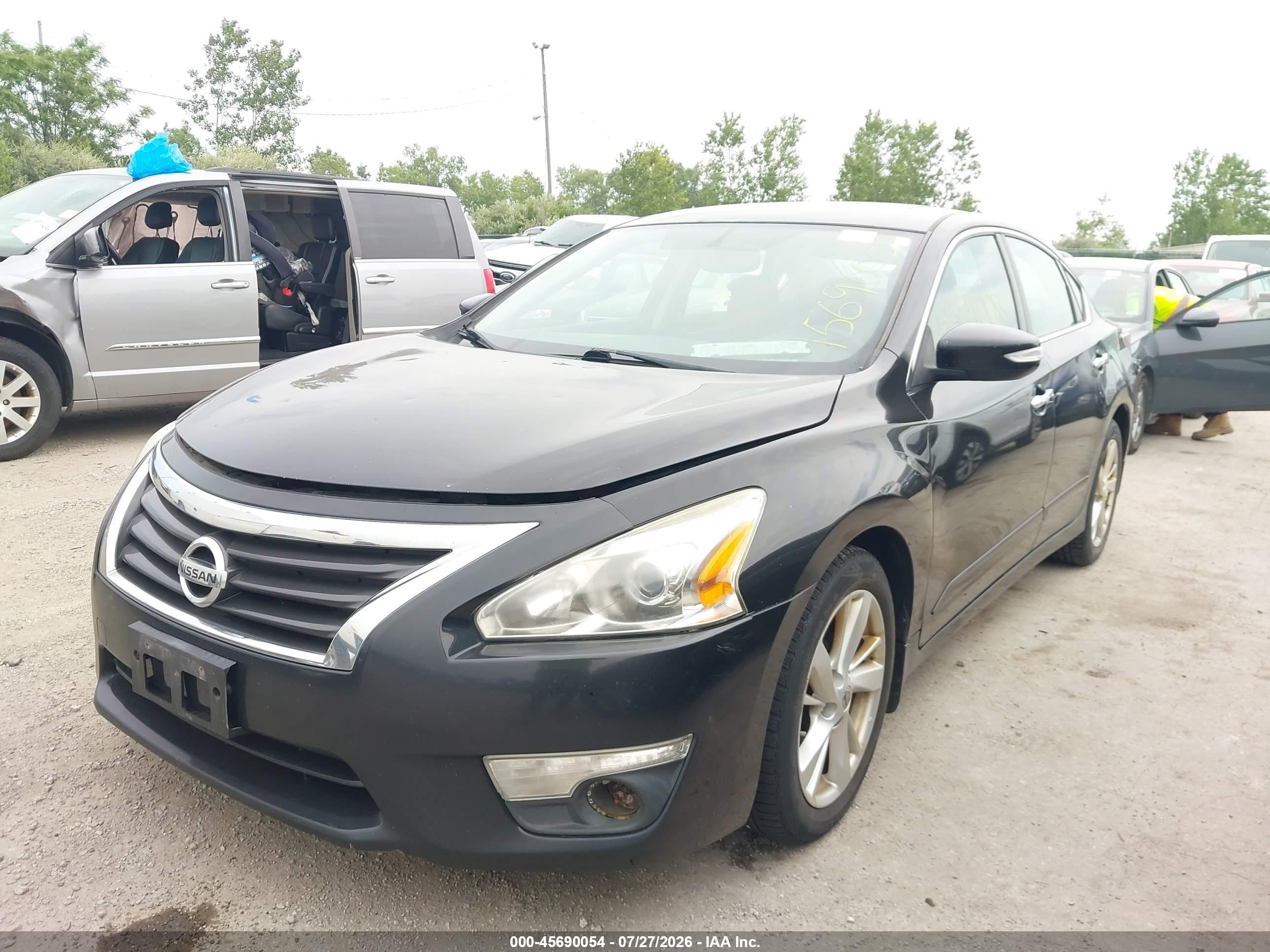 2015 Nissan Altima 2.5 Sv Black vin: 1N4AL3AP9FC134057