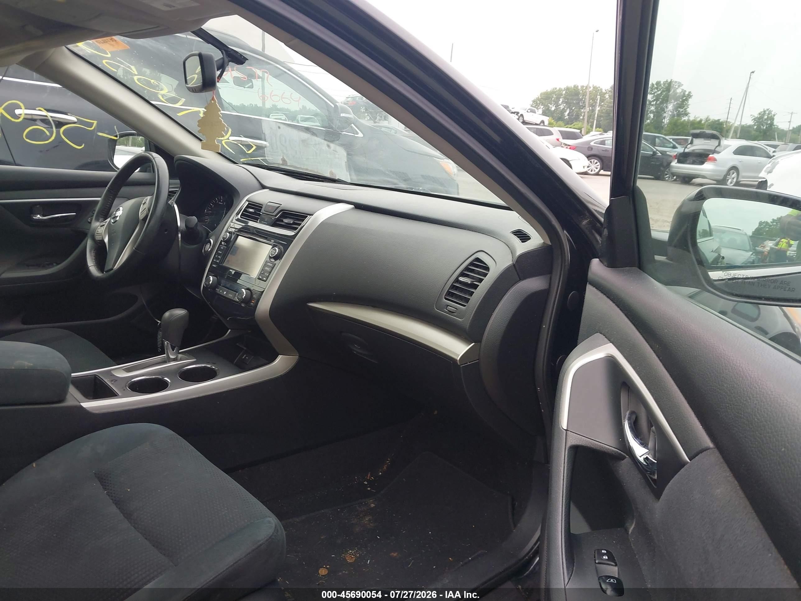 2015 Nissan Altima 2.5 Sv Black vin: 1N4AL3AP9FC134057
