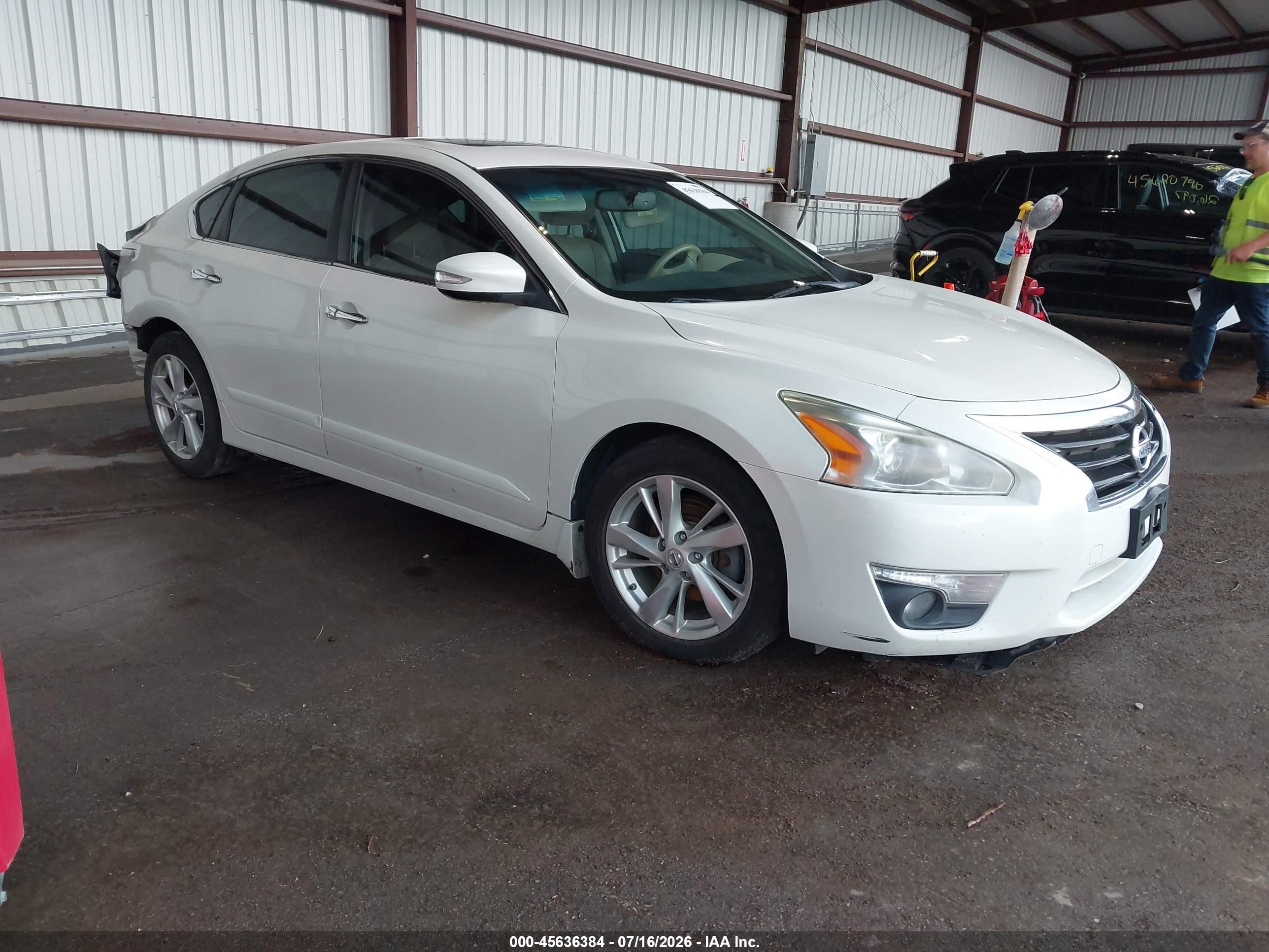 2015 Nissan Altima 2.5 Sl White vin: 1N4AL3AP9FC139212