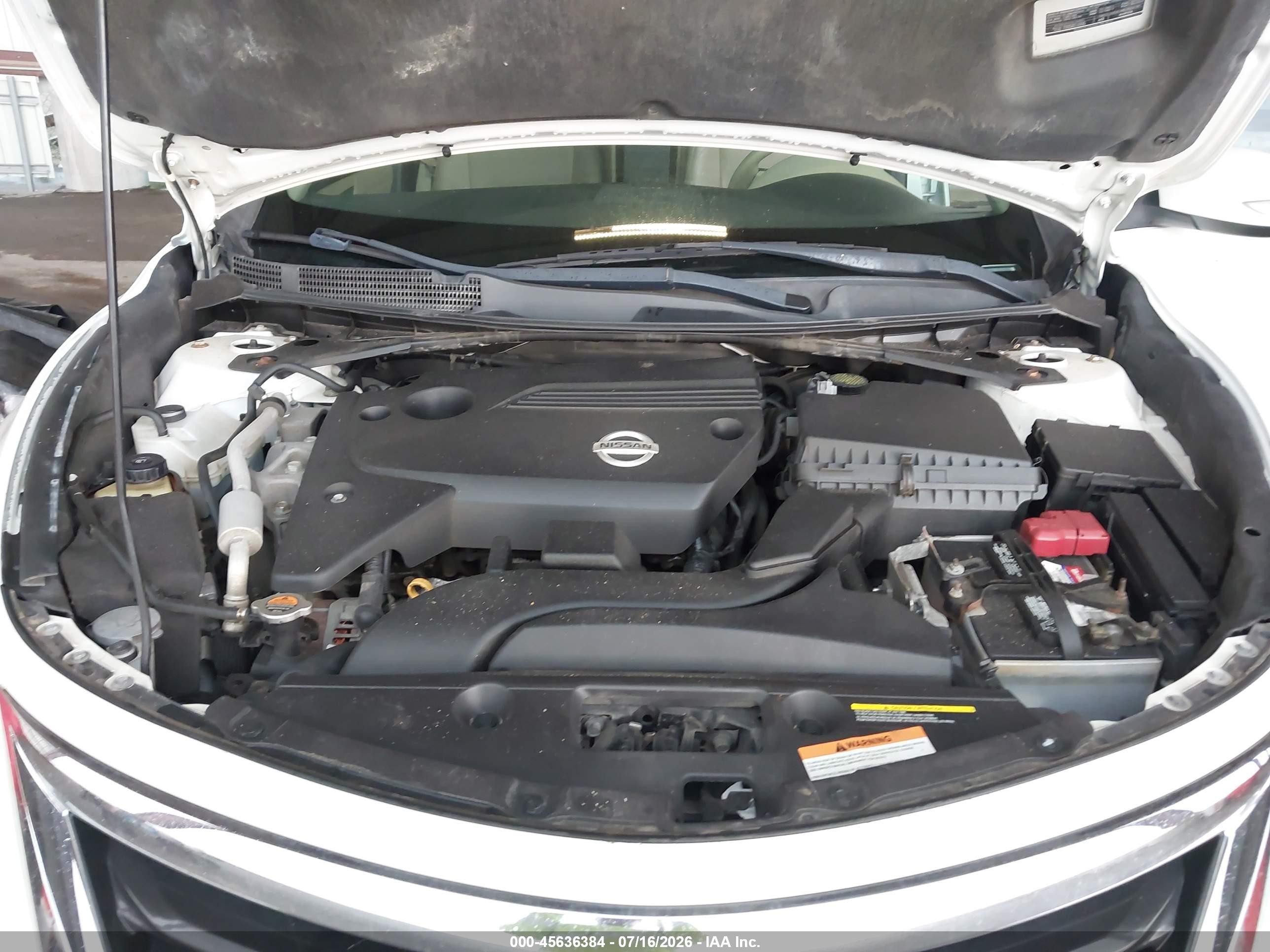 2015 Nissan Altima 2.5 Sl White vin: 1N4AL3AP9FC139212