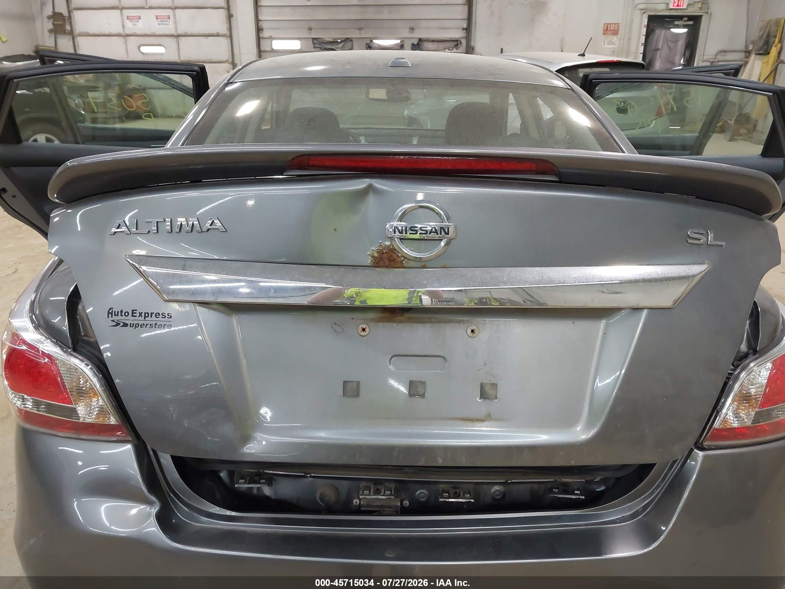 2015 Nissan Altima 2.5 Sl Silver vin: 1N4AL3AP9FC142496