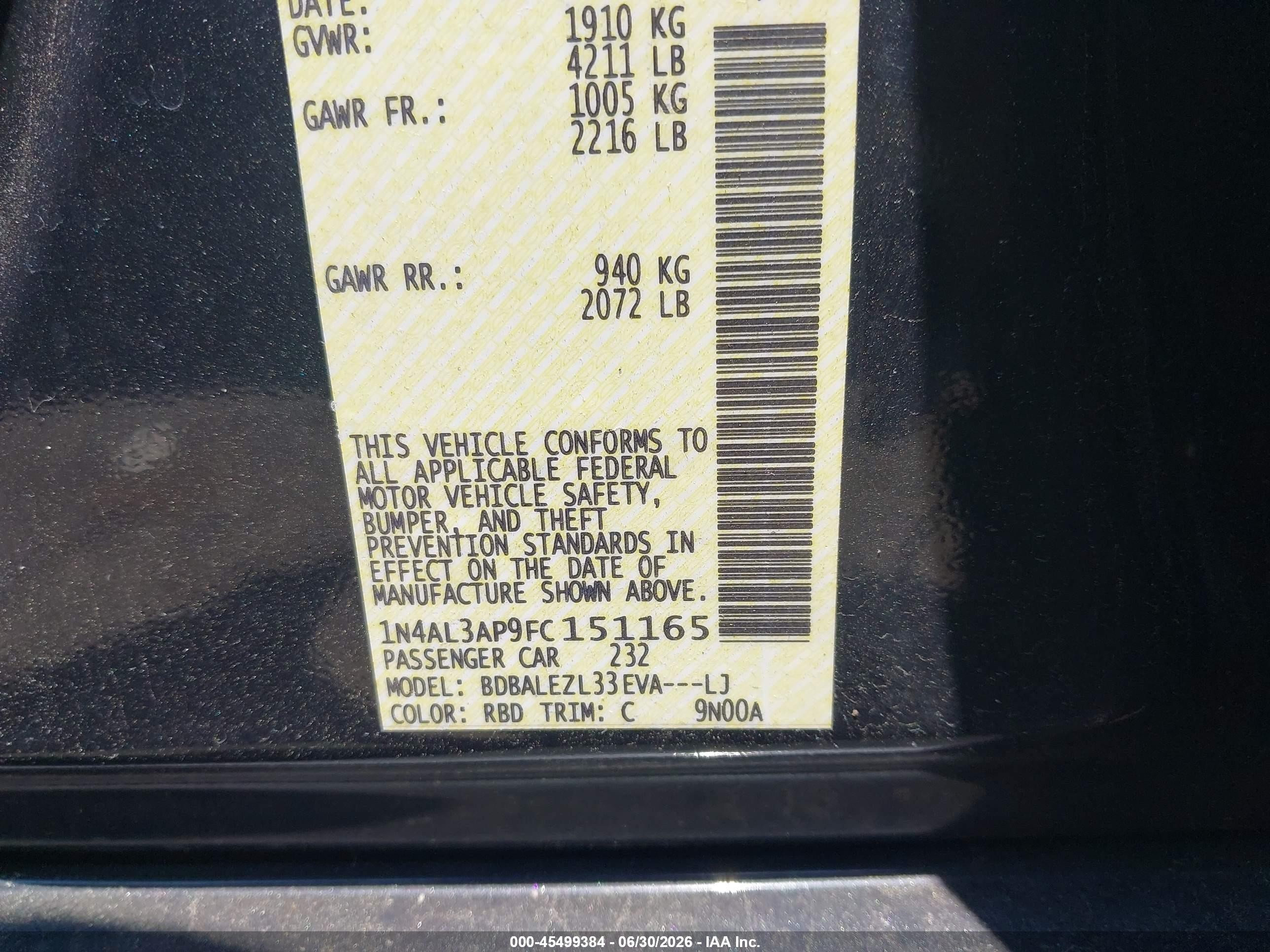 2015 Nissan Altima 2.5 S Серый vin: 1N4AL3AP9FC151165