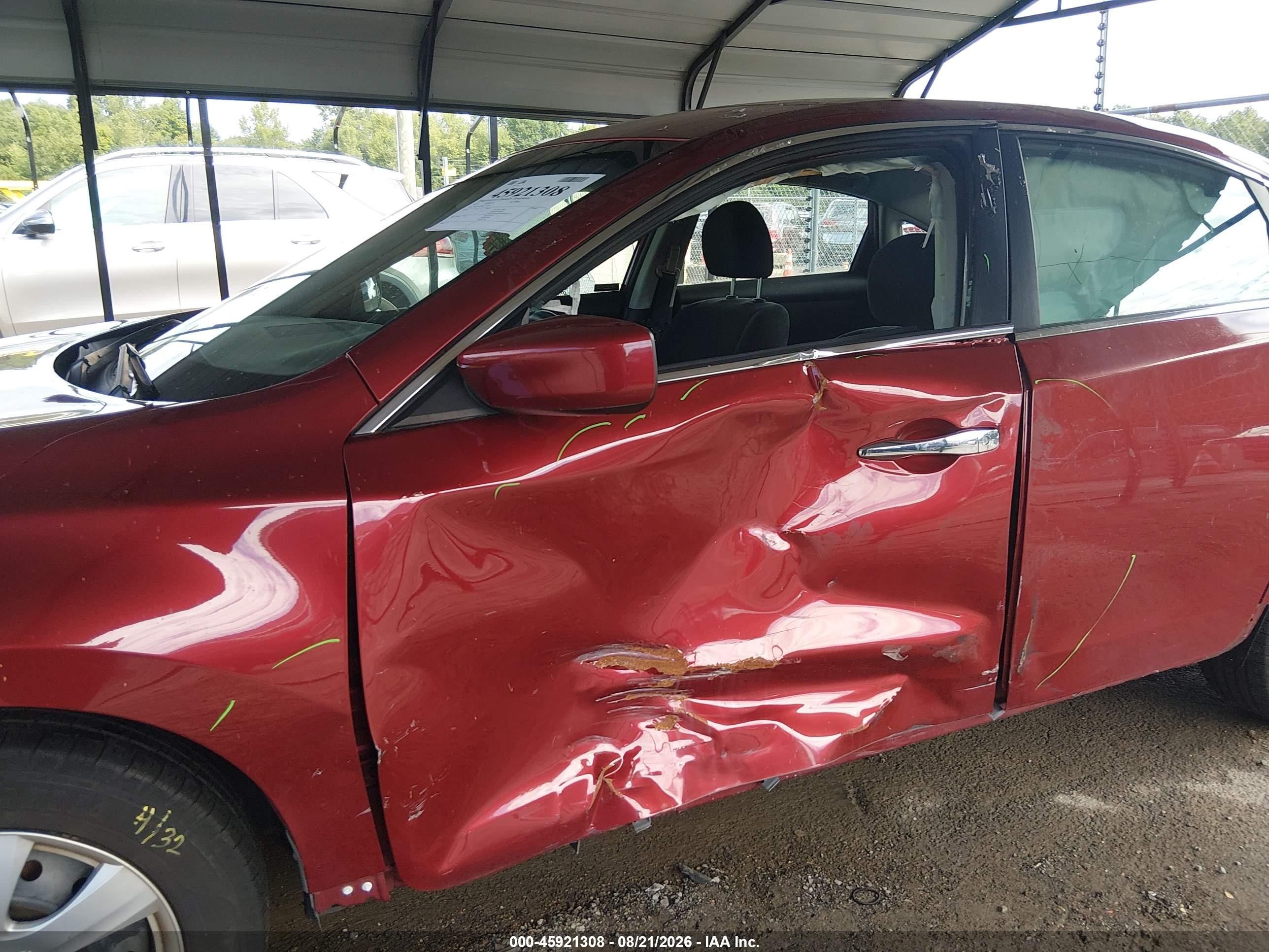 2015 Nissan Altima 2.5 S Red vin: 1N4AL3AP9FC177250