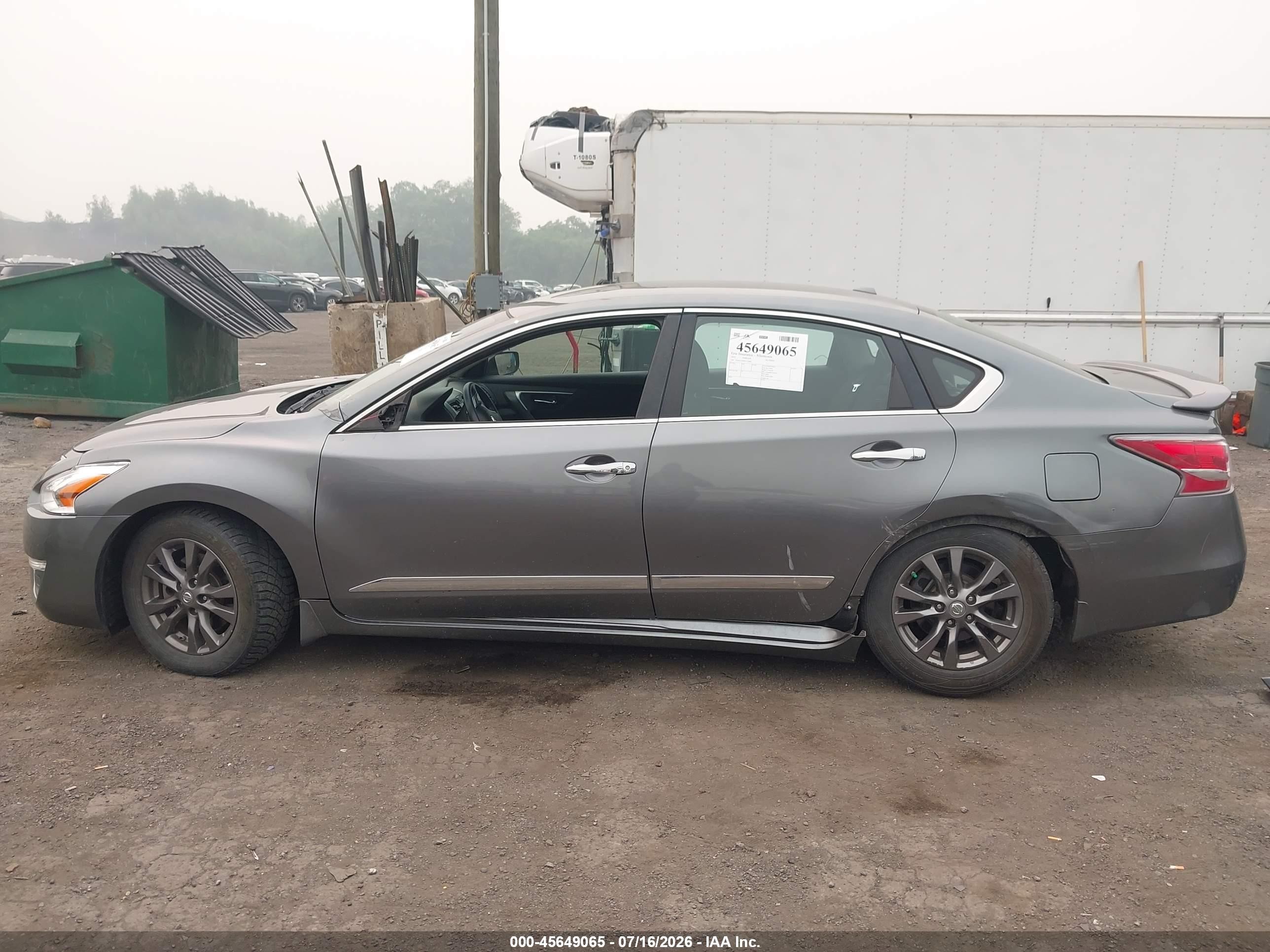 2015 Nissan Altima 2.5 S Gray vin: 1N4AL3AP9FC179094