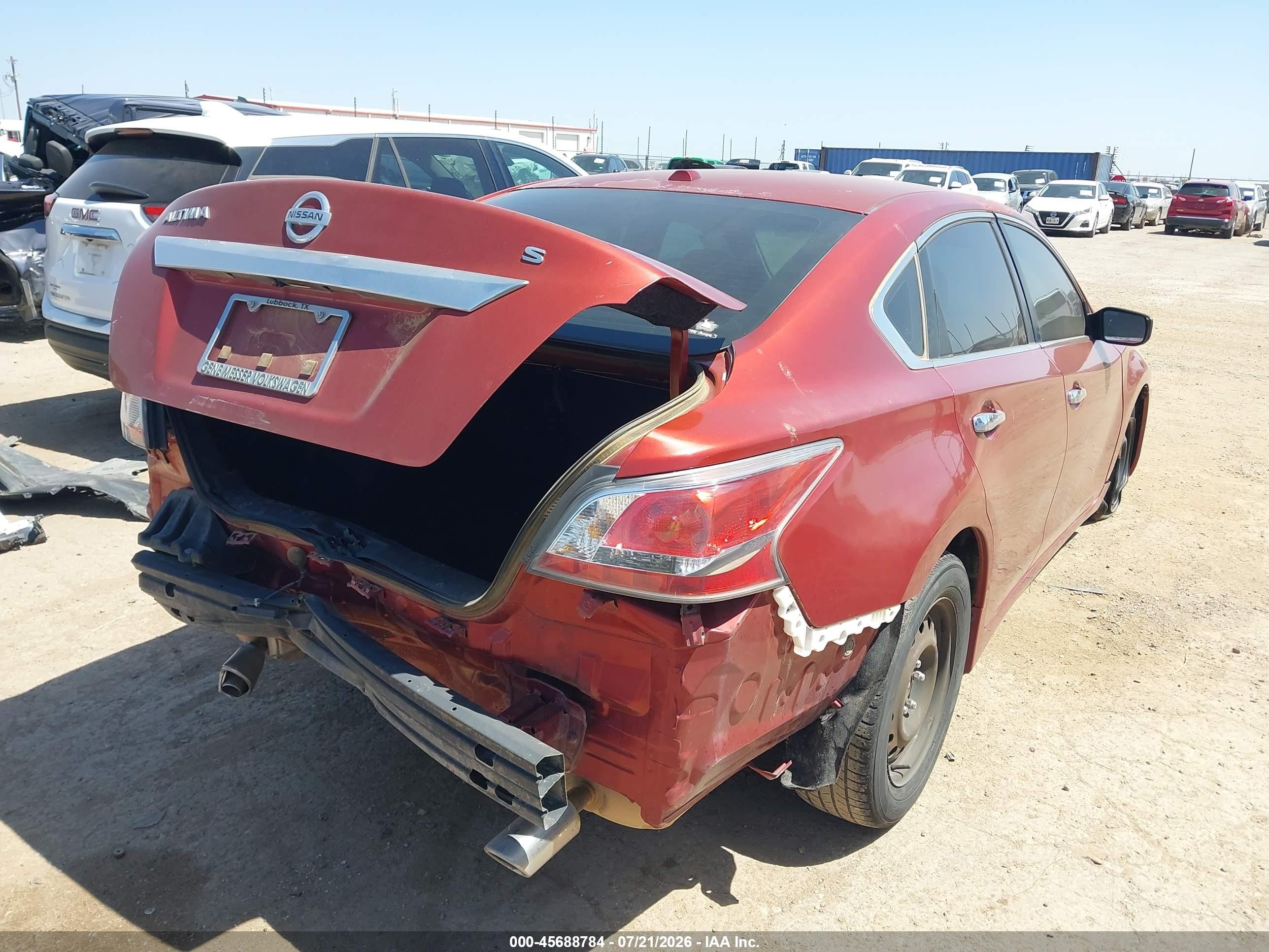 2015 Nissan Altima 2.5/2.5 S/2.5 Sl/2.5 Sv Red vin: 1N4AL3AP9FC181461