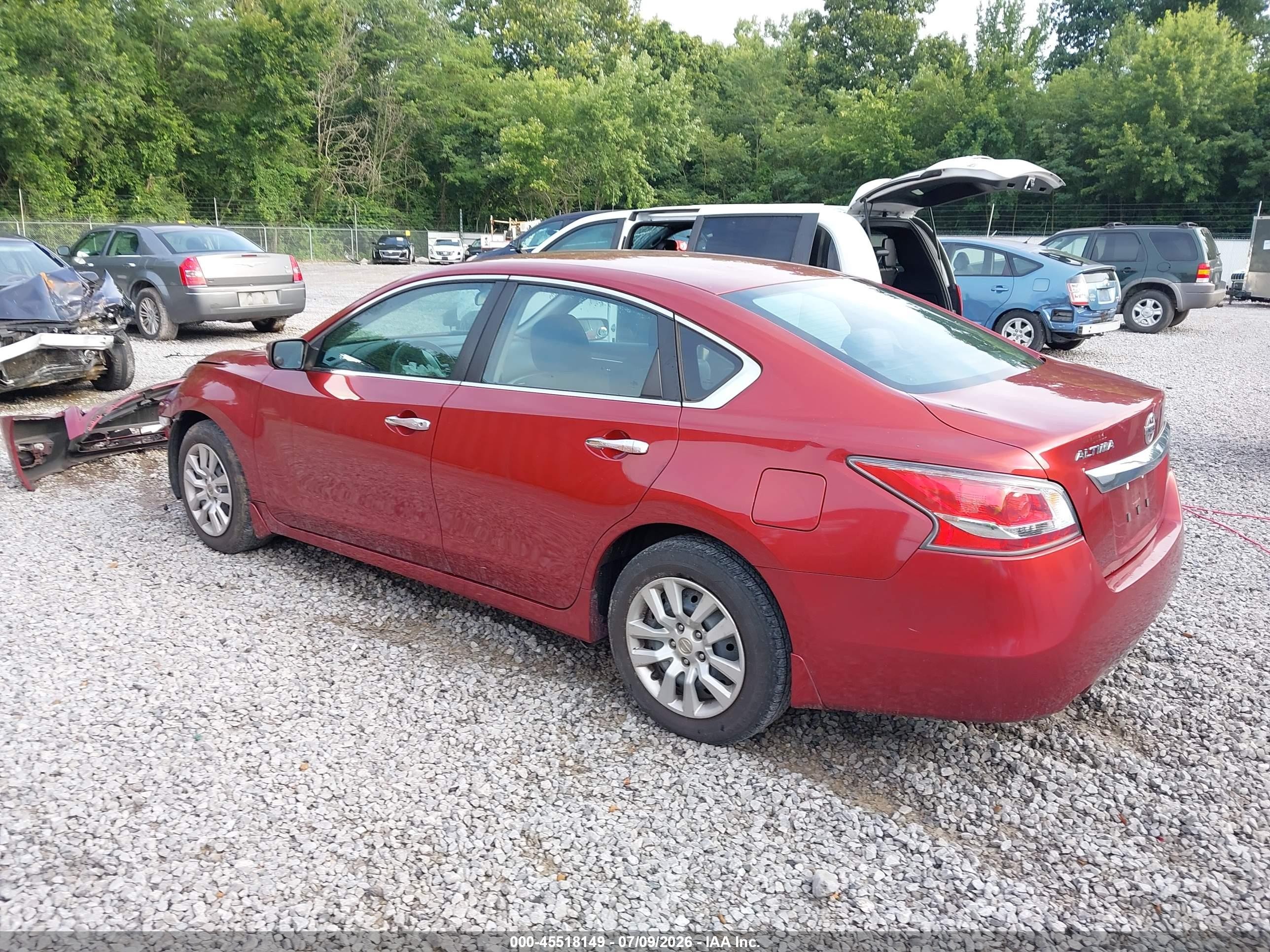 2015 Nissan Altima 2.5 S Red vin: 1N4AL3AP9FC201515
