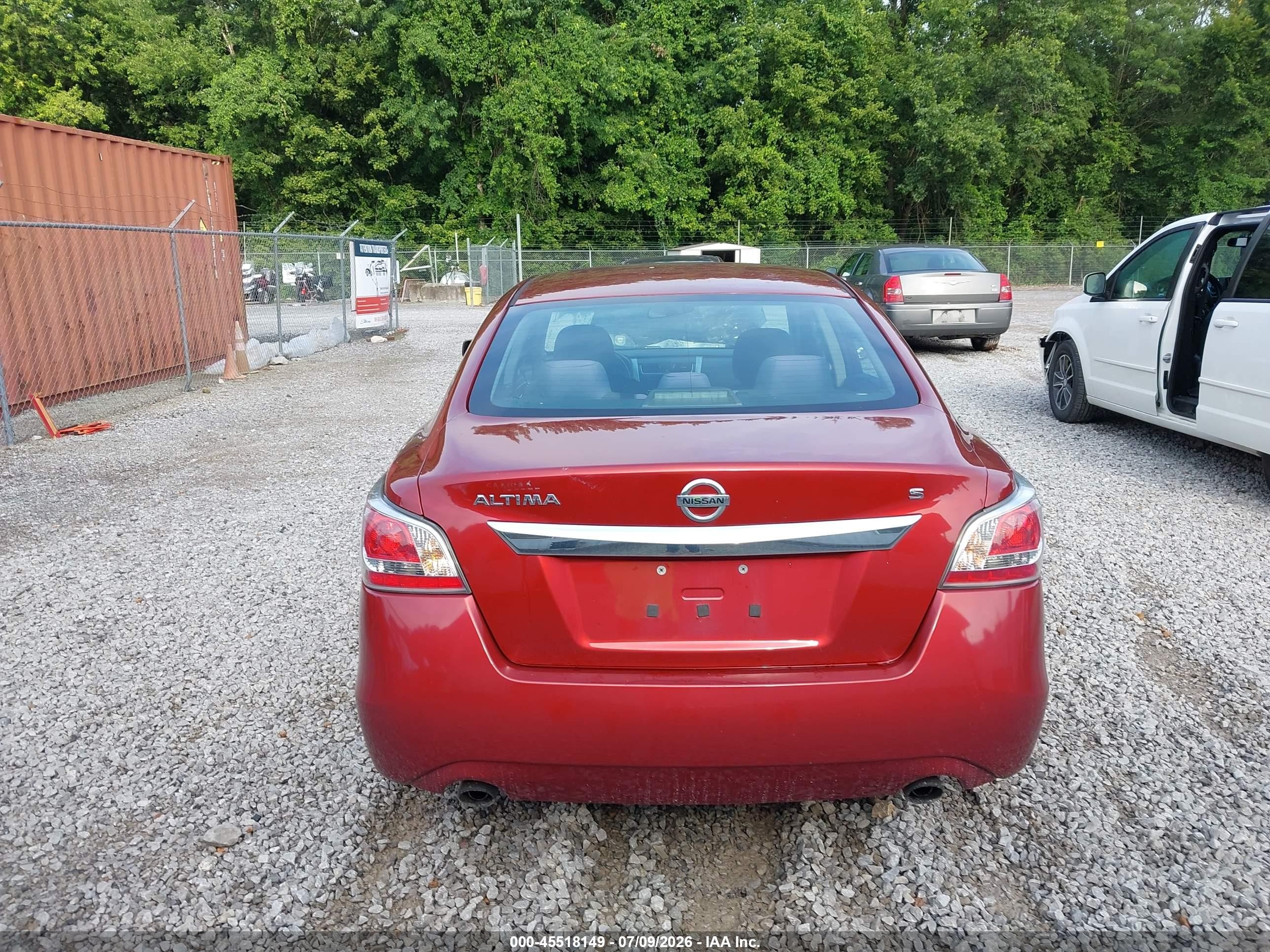 2015 Nissan Altima 2.5 S Red vin: 1N4AL3AP9FC201515