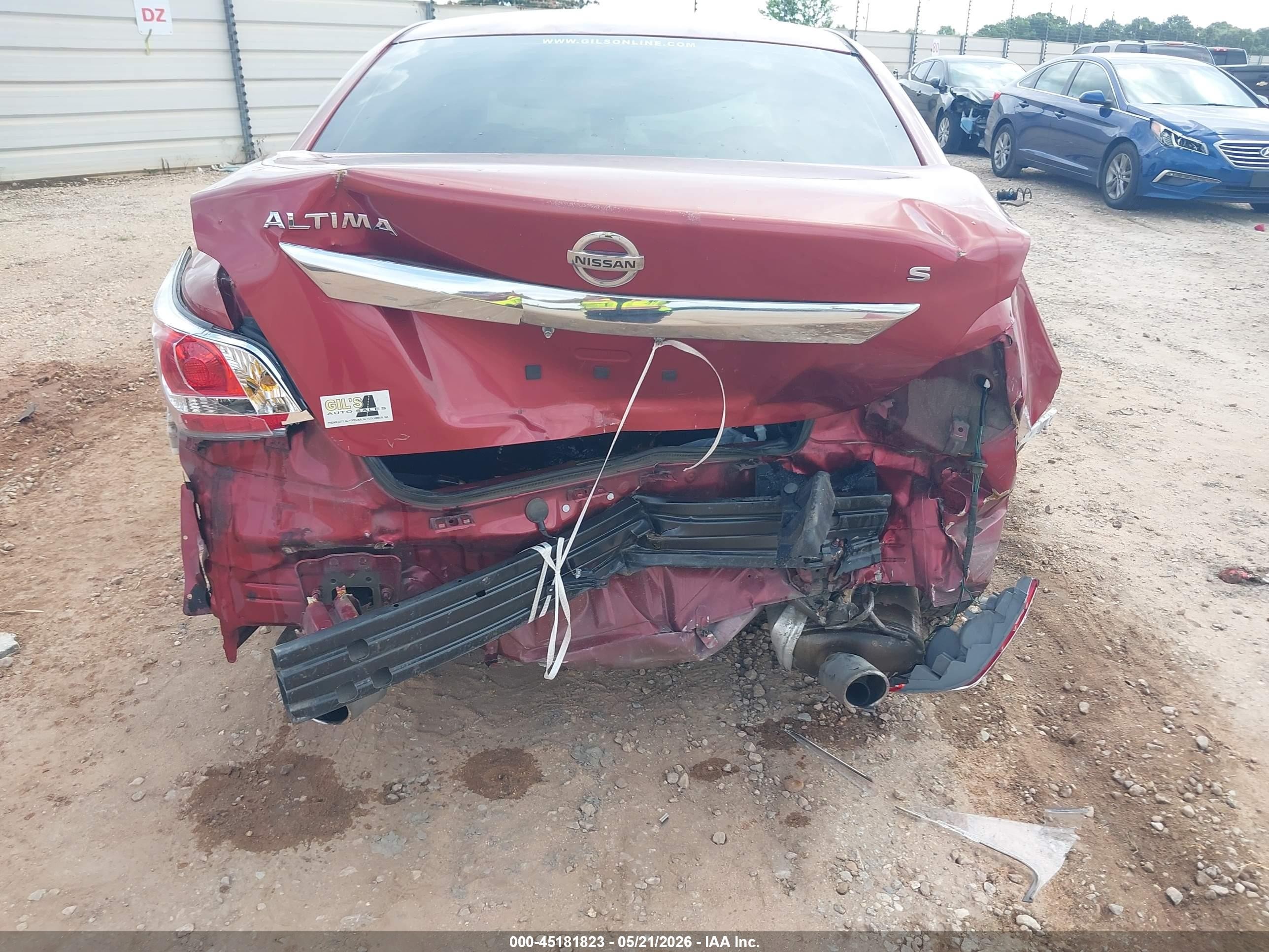 2015 Nissan Altima 2.5/2.5 S/2.5 Sl/2.5 Sv Maroon vin: 1N4AL3AP9FC254358