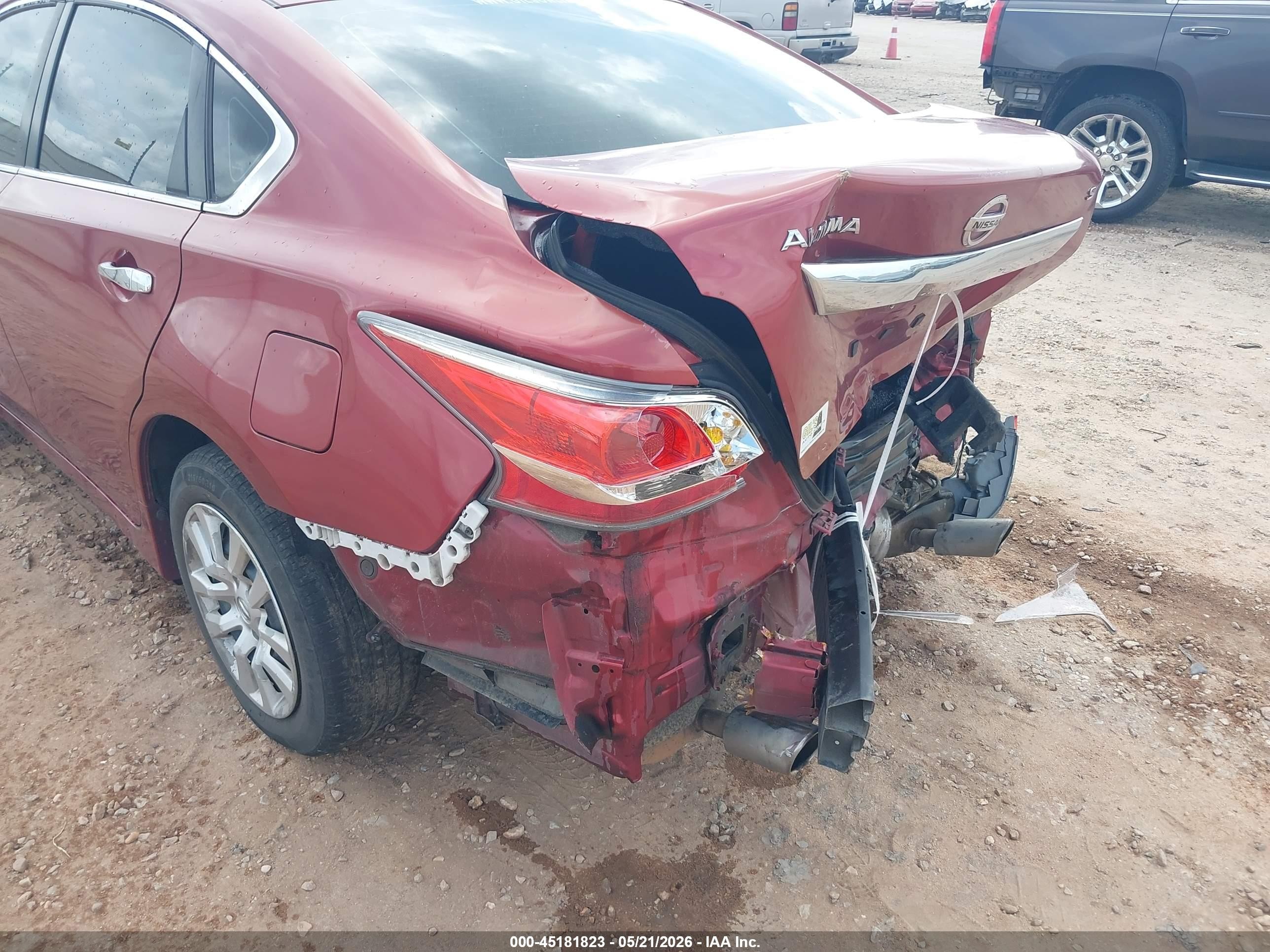 2015 Nissan Altima 2.5/2.5 S/2.5 Sl/2.5 Sv Maroon vin: 1N4AL3AP9FC254358