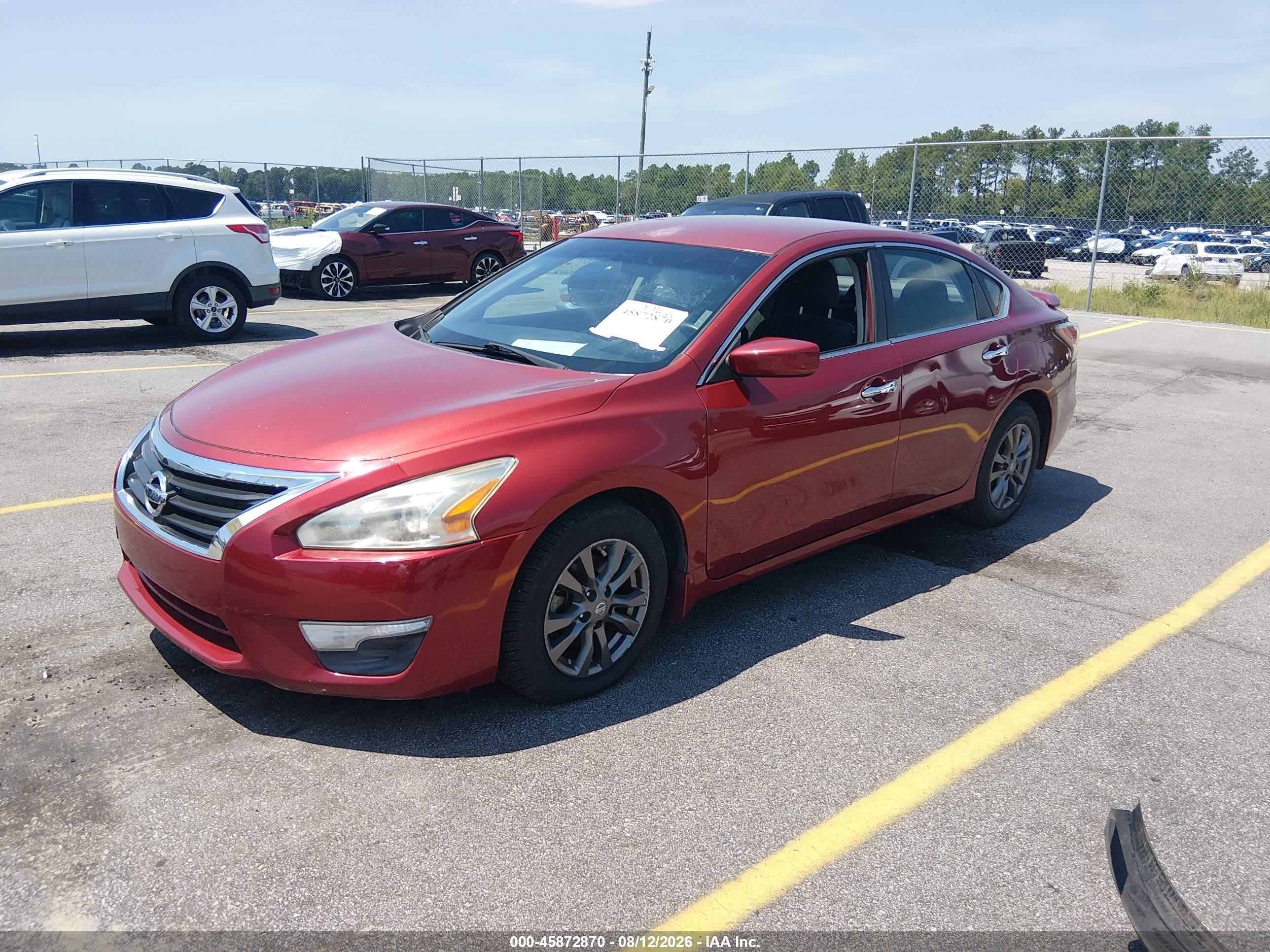 2015 Nissan Altima 2.5 S Red vin: 1N4AL3AP9FC258491
