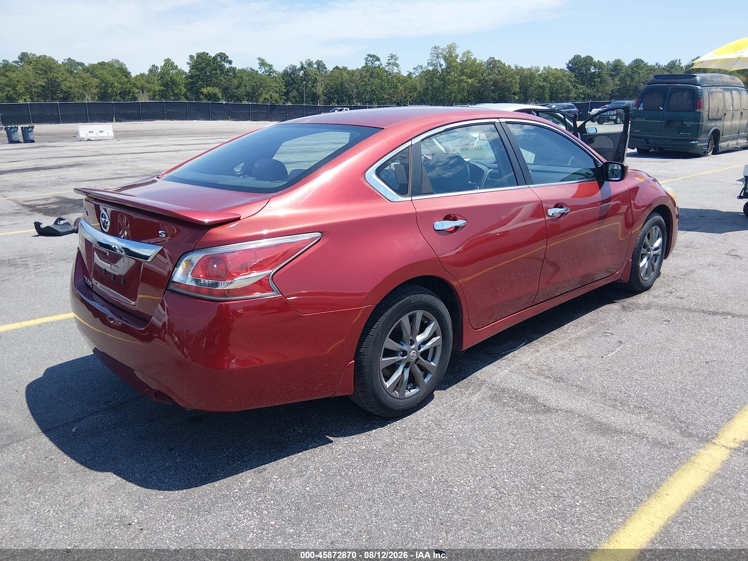 2015 Nissan Altima 2.5 S Red vin: 1N4AL3AP9FC258491