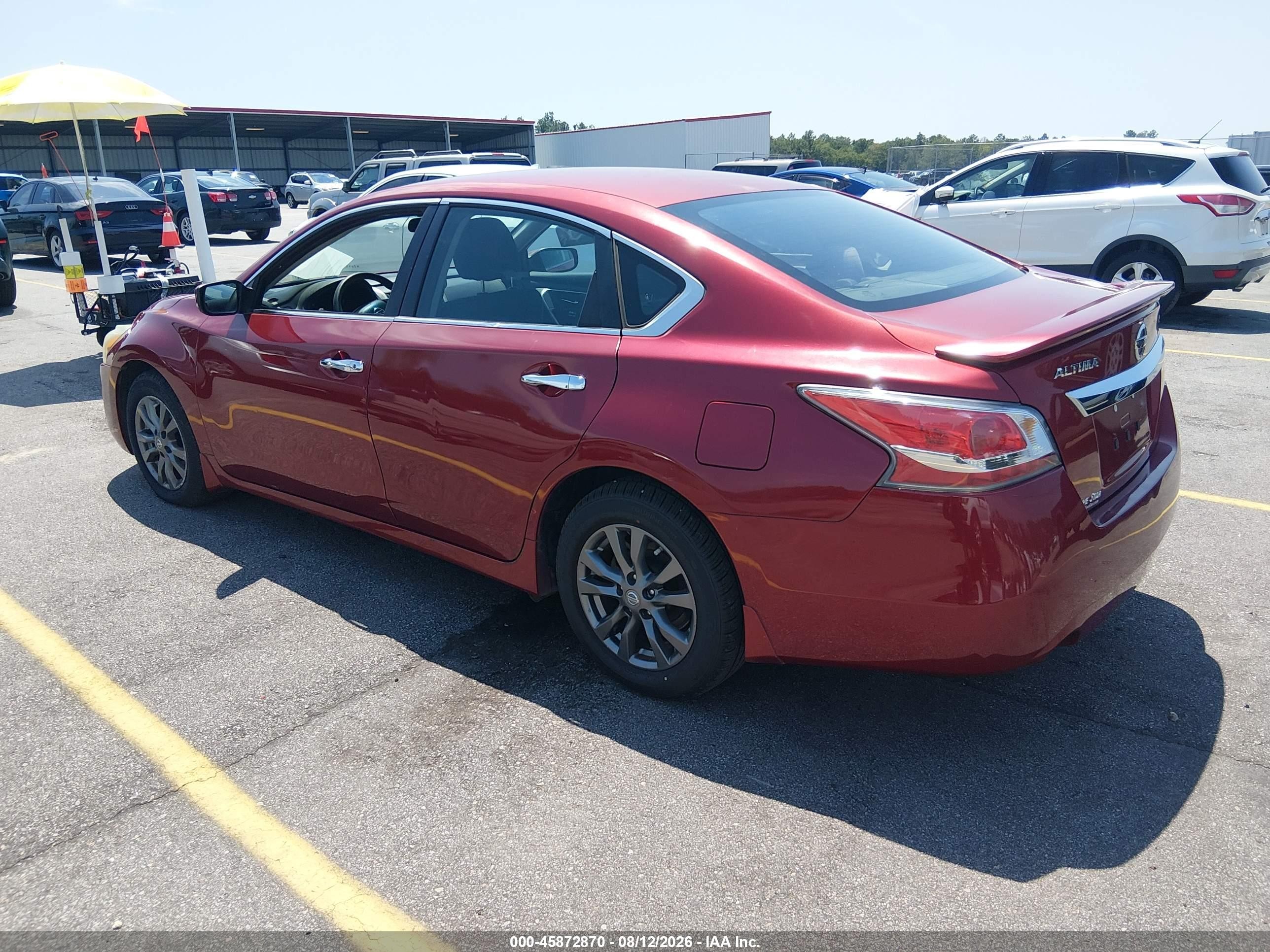 2015 Nissan Altima 2.5 S Red vin: 1N4AL3AP9FC258491
