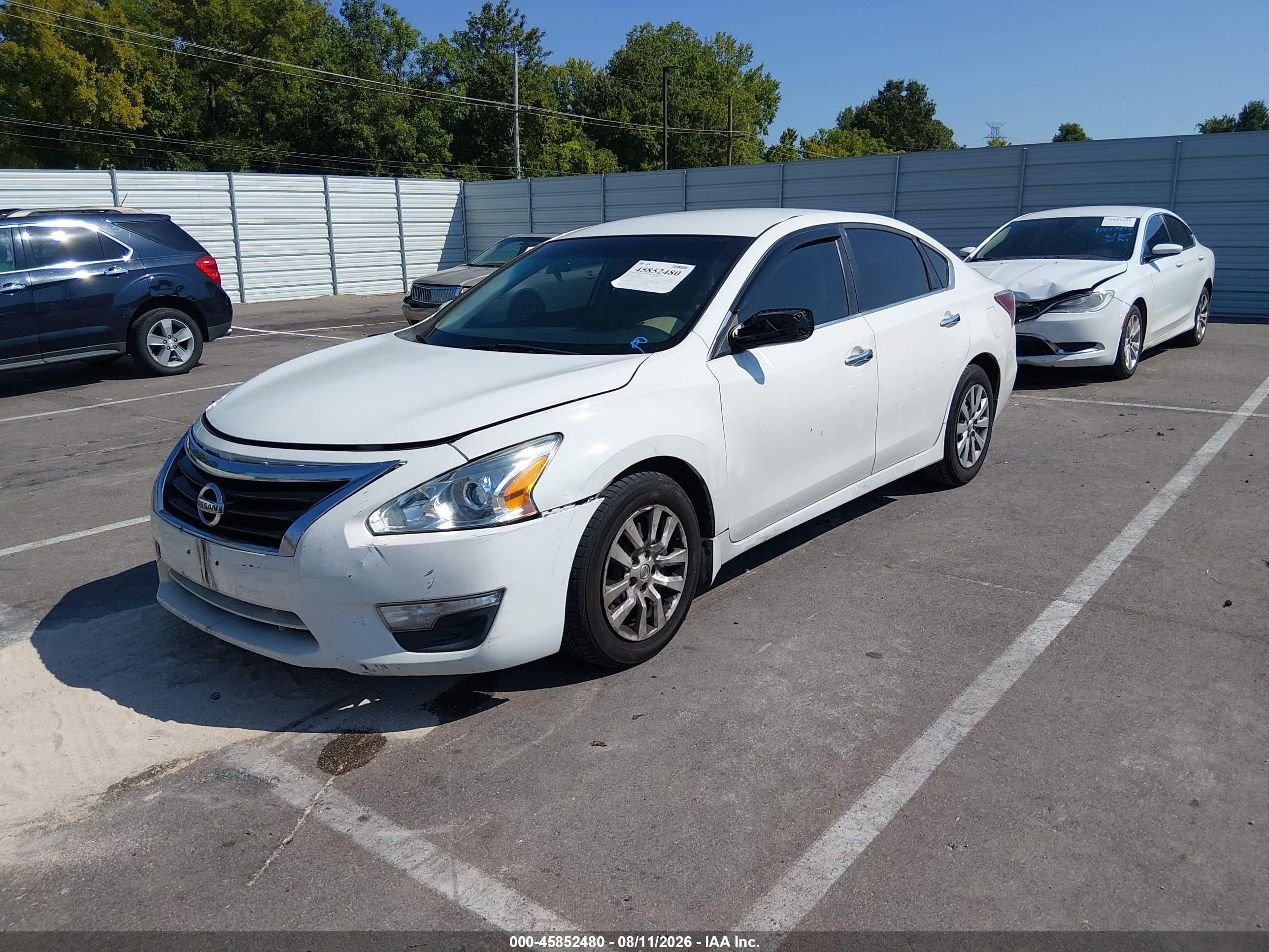 2015 Nissan Altima 2.5/2.5 S/2.5 Sl/2.5 Sv White vin: 1N4AL3AP9FC268308