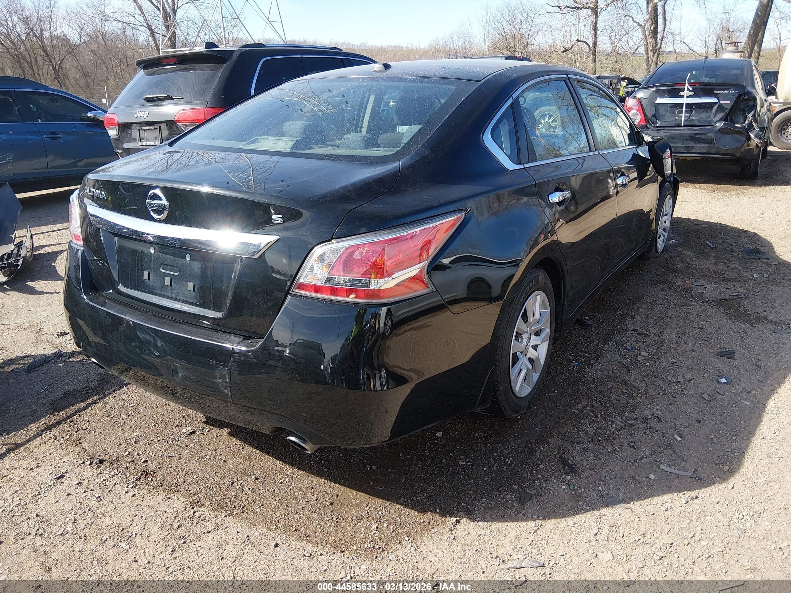 2015 Nissan Altima 2.5 S Black vin: 1N4AL3AP9FC281771
