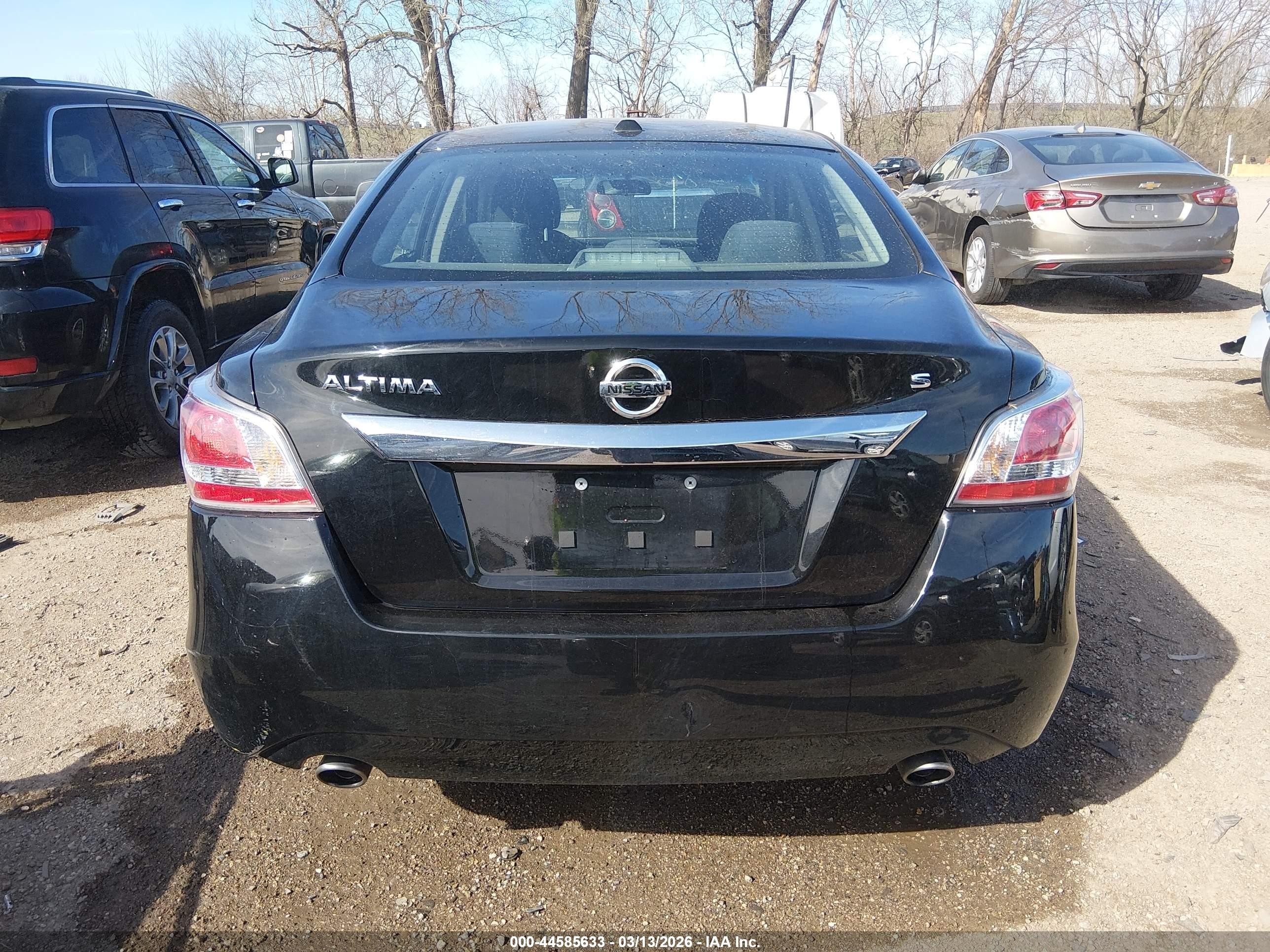 2015 Nissan Altima 2.5 S Black vin: 1N4AL3AP9FC281771
