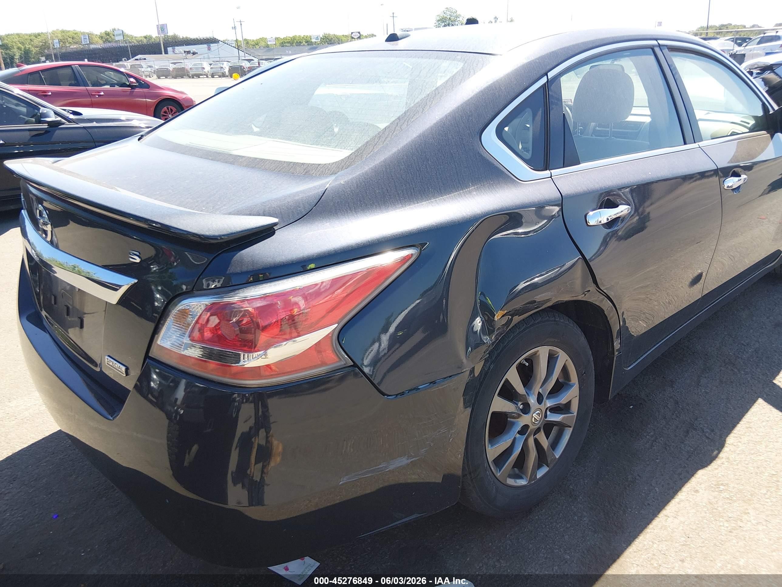 2015 Nissan Altima 2.5 S Black vin: 1N4AL3AP9FC461574