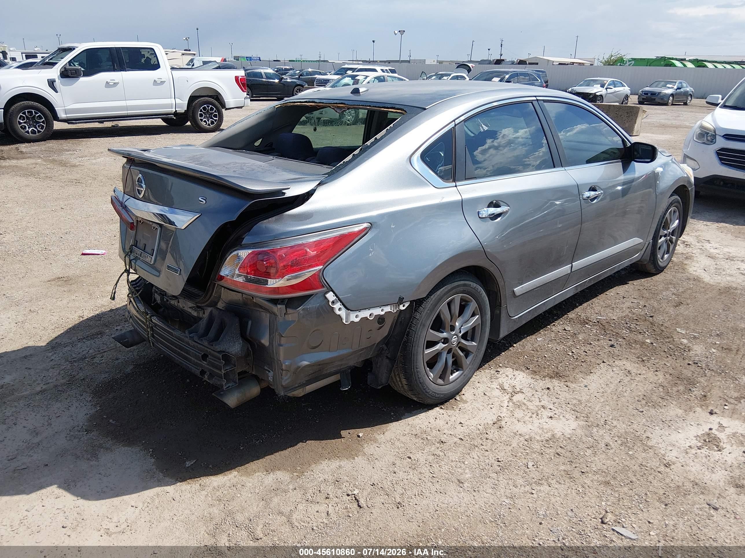 2015 Nissan Altima 2.5 S Gray vin: 1N4AL3AP9FC472462