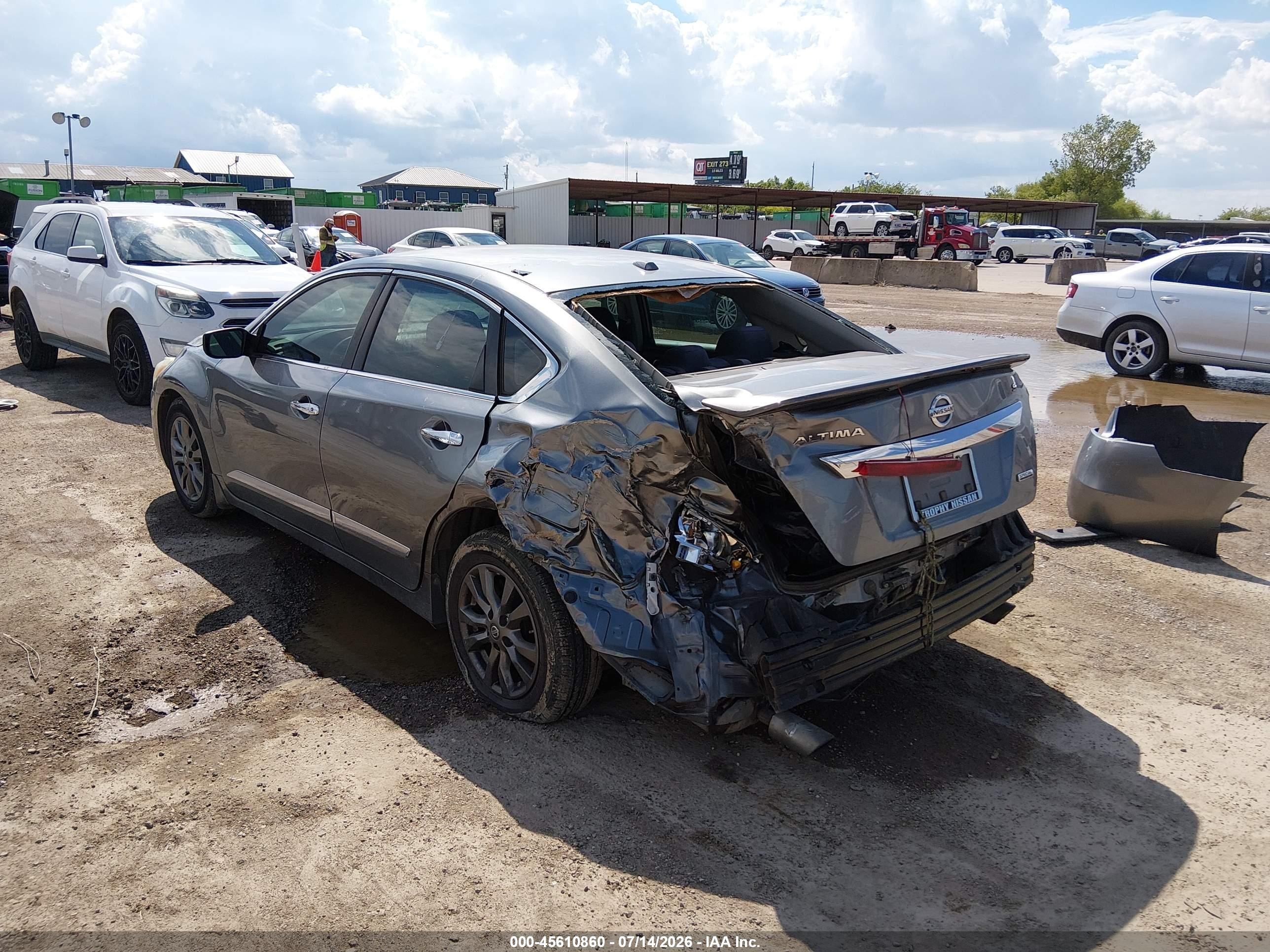 2015 Nissan Altima 2.5 S Gray vin: 1N4AL3AP9FC472462