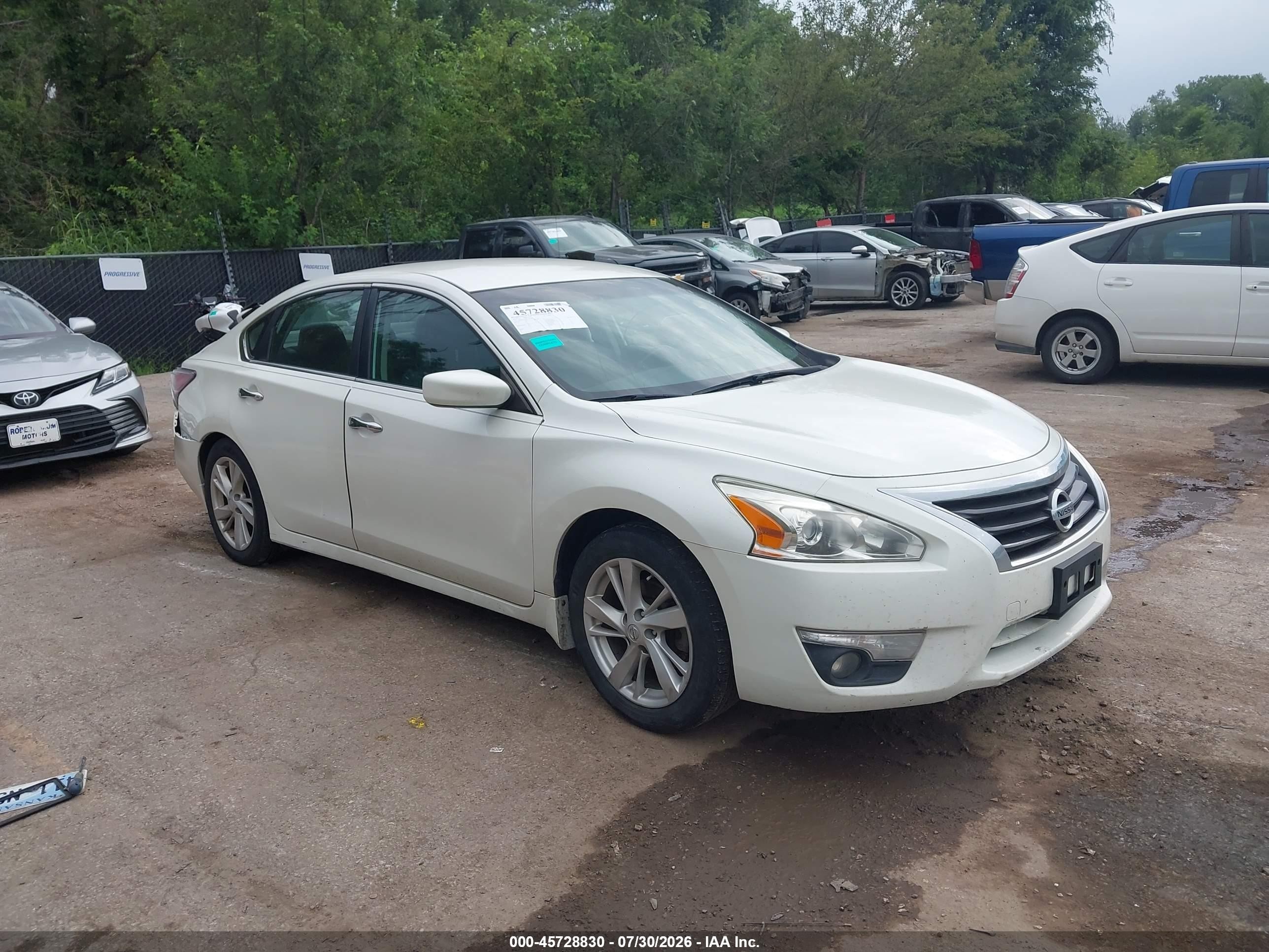 2015 Nissan Altima 2.5 Sv White vin: 1N4AL3AP9FC481100