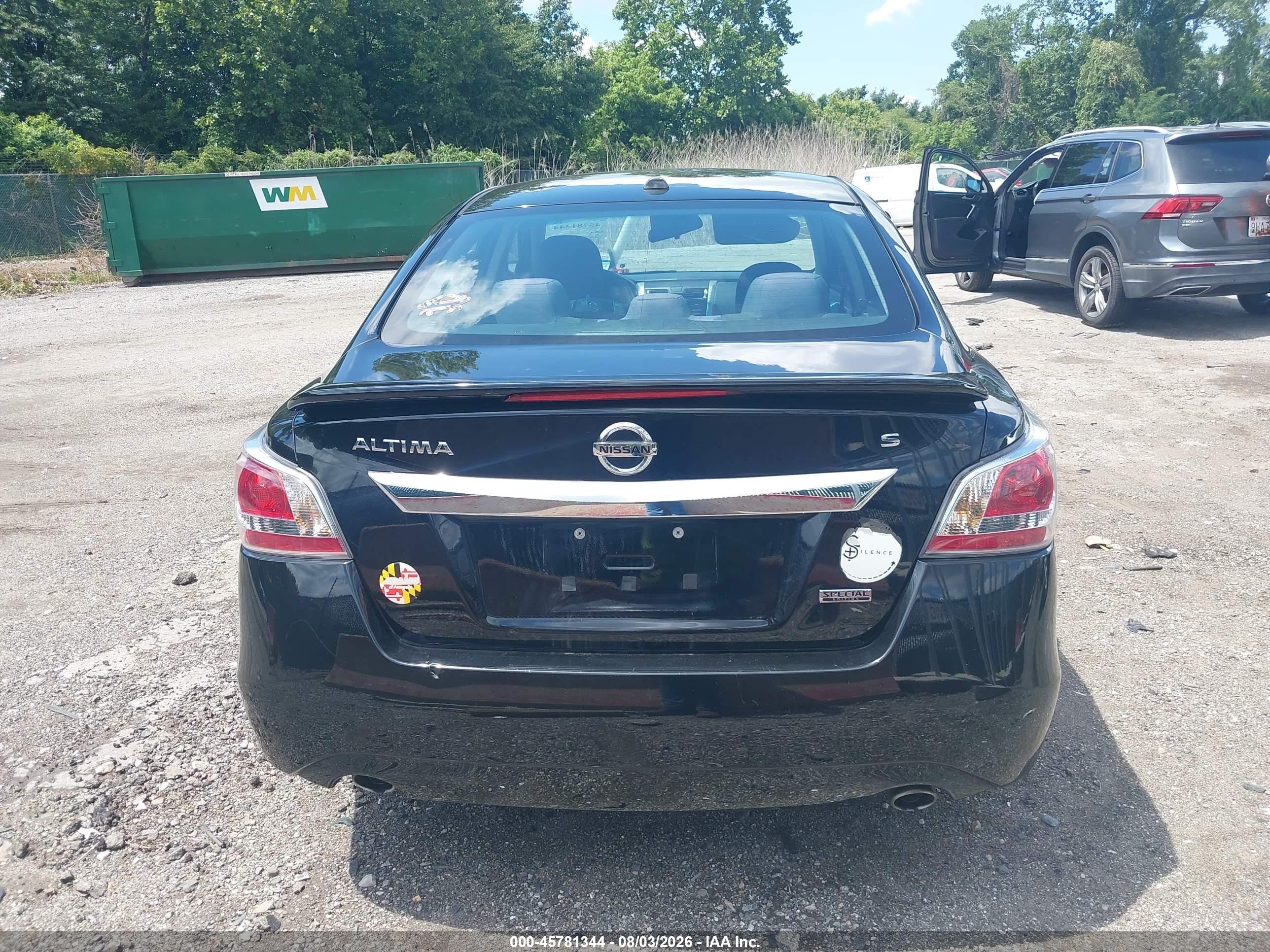 2015 Nissan Altima 2.5 S Черный vin: 1N4AL3AP9FC488550