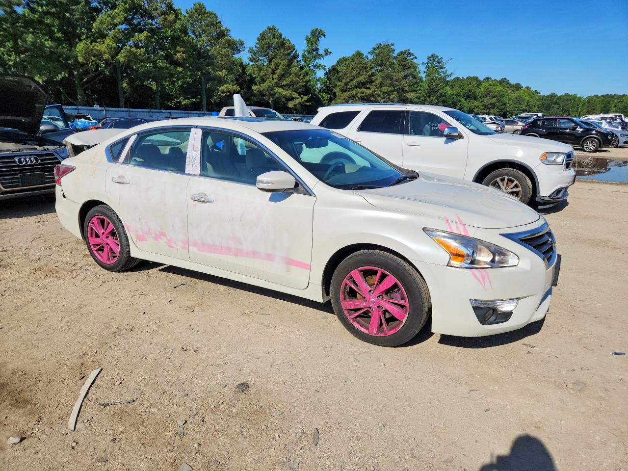 2015 Nissan Altima 2.5 Sv White vin: 1N4AL3AP9FC491223