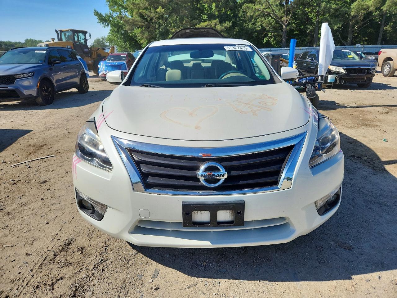 2015 Nissan Altima 2.5 Sv White vin: 1N4AL3AP9FC491223