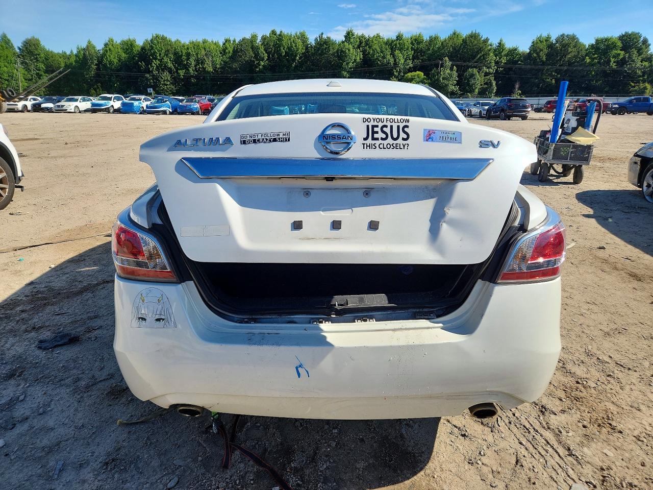 2015 Nissan Altima 2.5 Sv White vin: 1N4AL3AP9FC491223